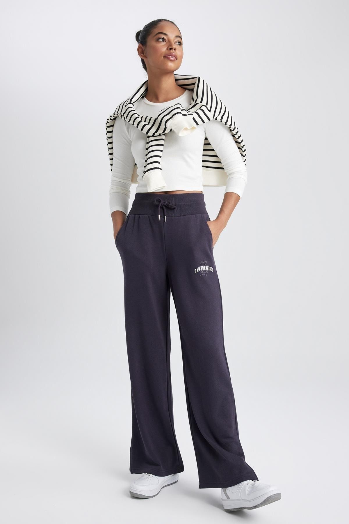 Defacto DeFactoFit Loose Fit Pocket Wide Leg Long Sweatpants