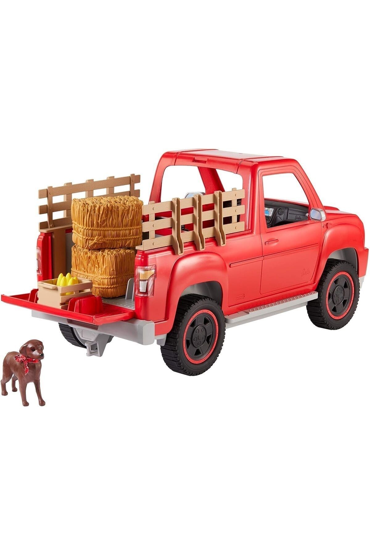 Barbie red farm truck online