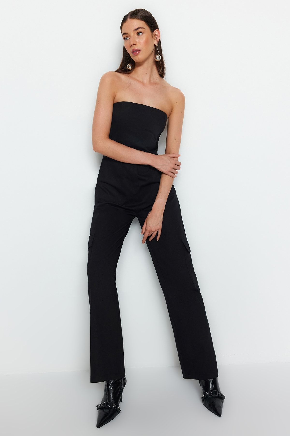 Tube top top black jumpsuit