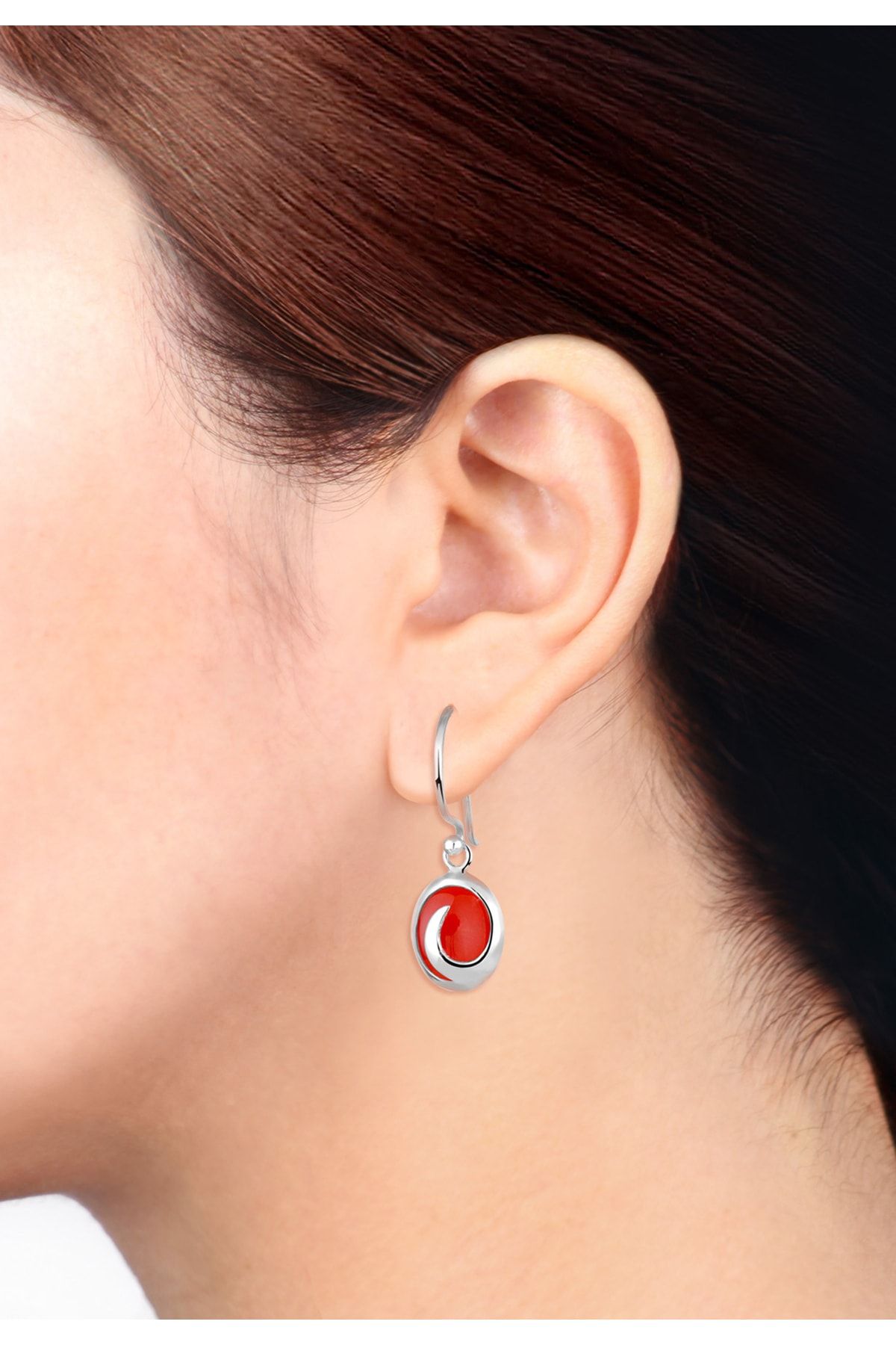 ELLI-Ohrringe Karneol Edelstein Magie Geo 925 Silber 2