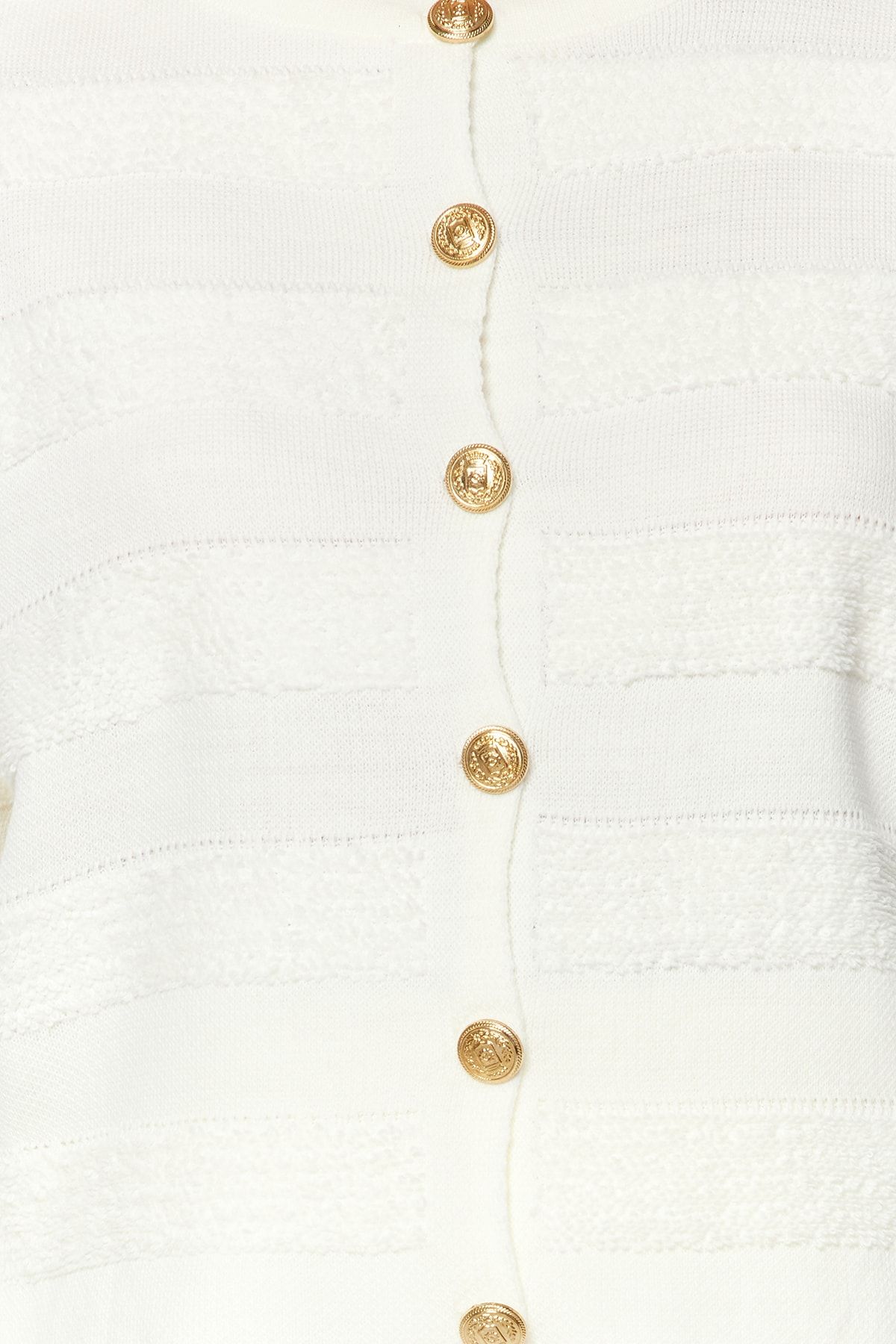 Trendyol Collection-Crew Neck Ecru Knitwear Cardigan - Jacket-Like Twoaw24Hi00337 4