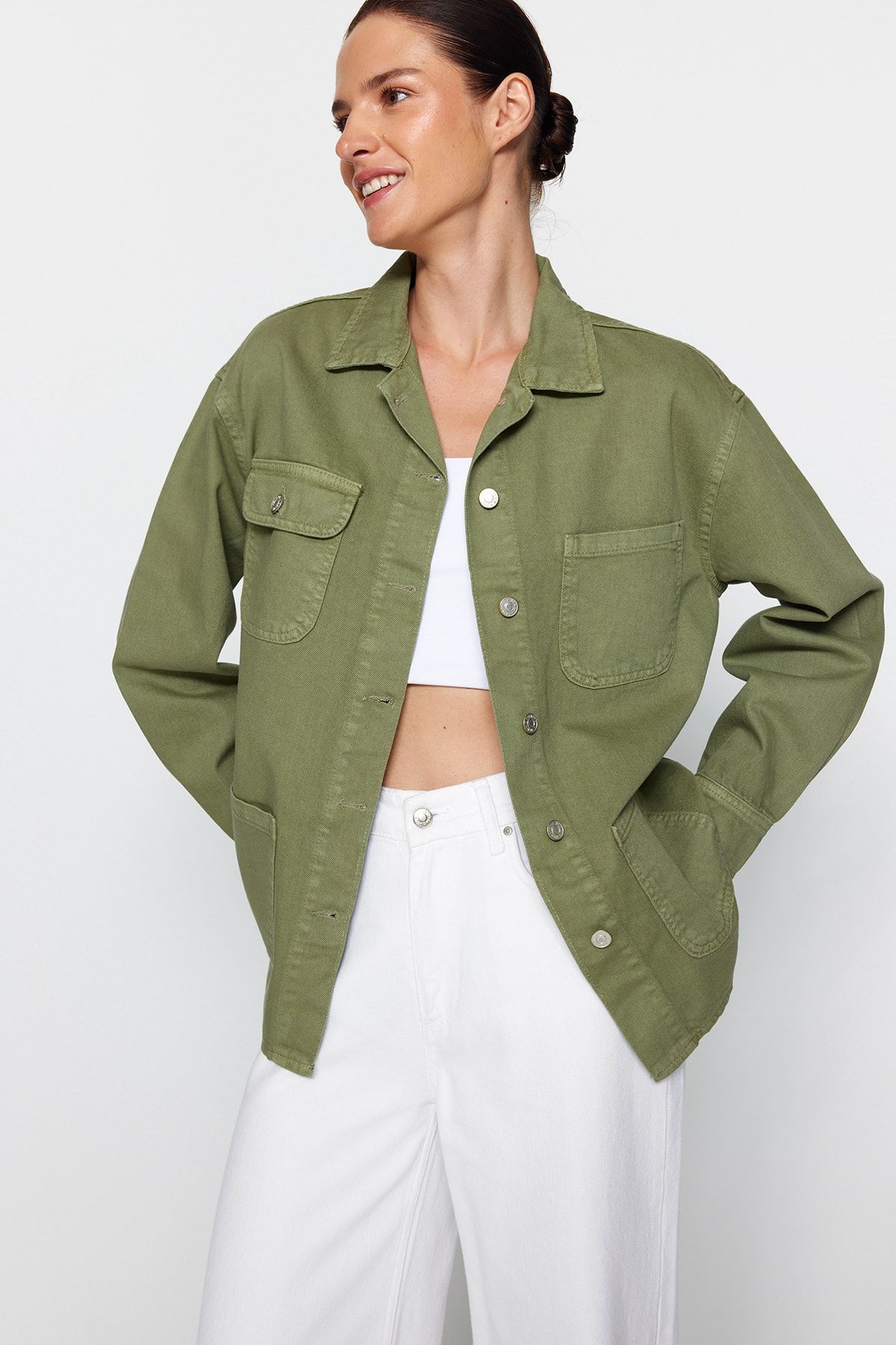 Topshop new arrivals khaki jacket