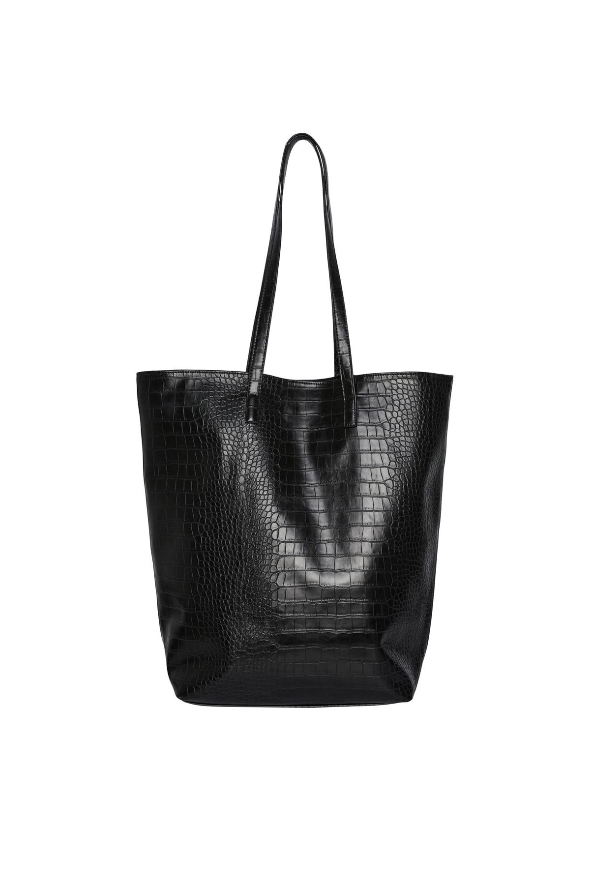 Pieces shop leather bag