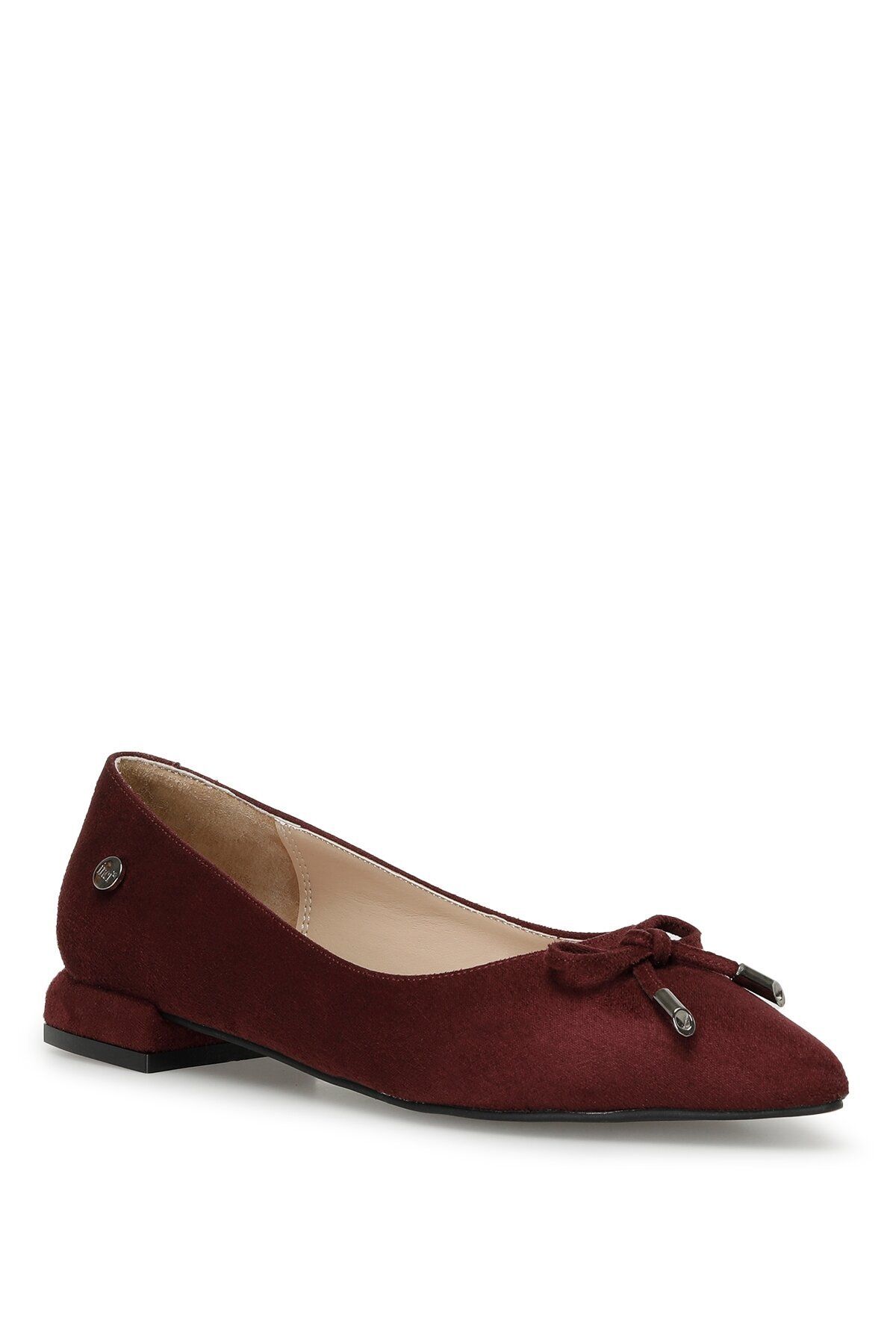 Womens burgundy flats best sale