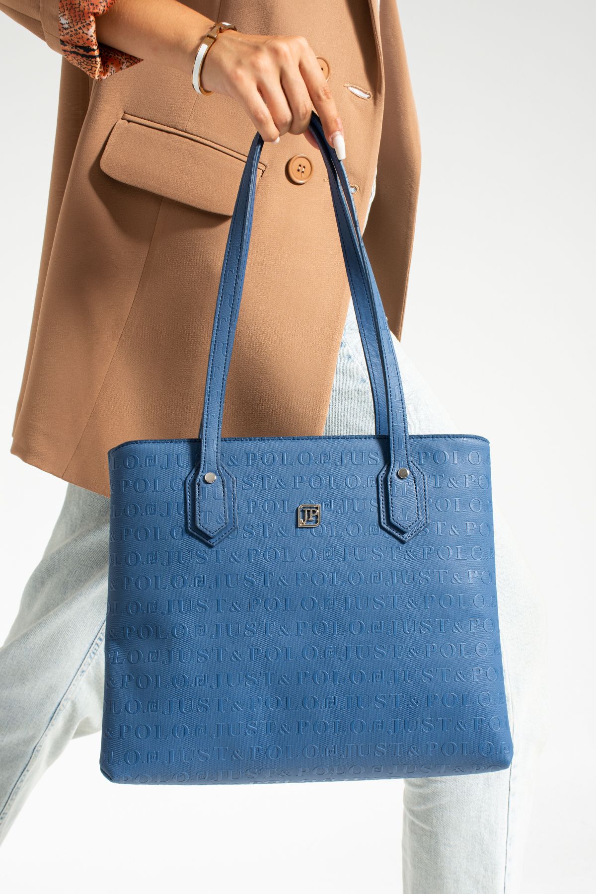 Luisa shopper in visetos leather 2025 block