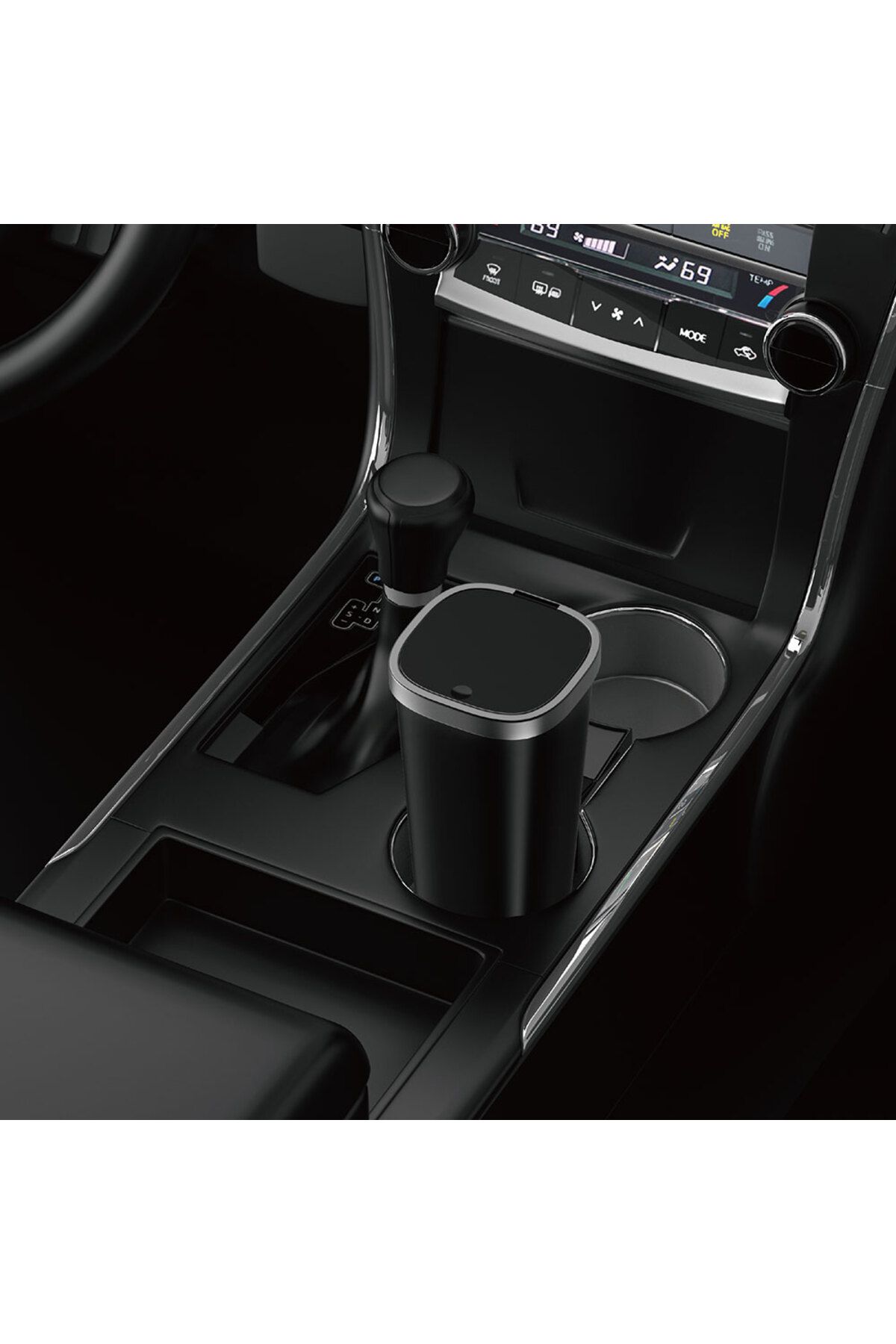 WIWU-Wiwu Ch020 Automatic Lid Mini Trash Can - In-Car 3