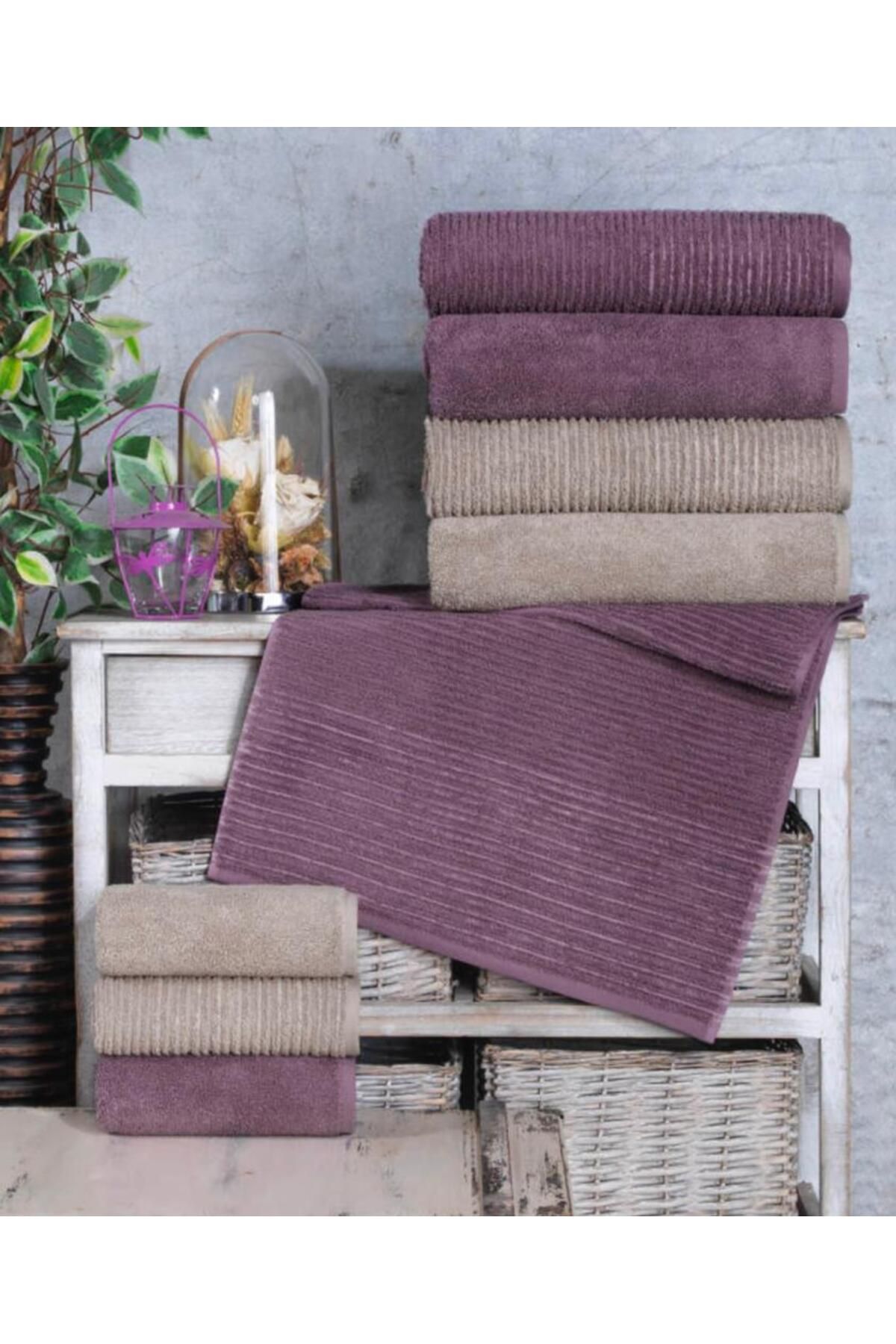 Bright purple towels store