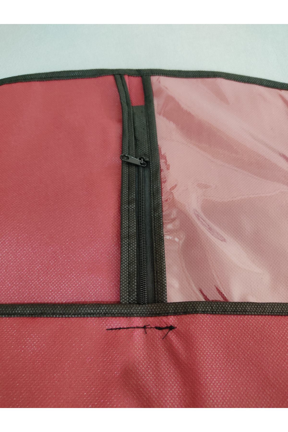 Takım Elbise Kılıfı, Taşıma ve Koruyucu Hurç-Gamboç 64x100 cm, Bordo Renk