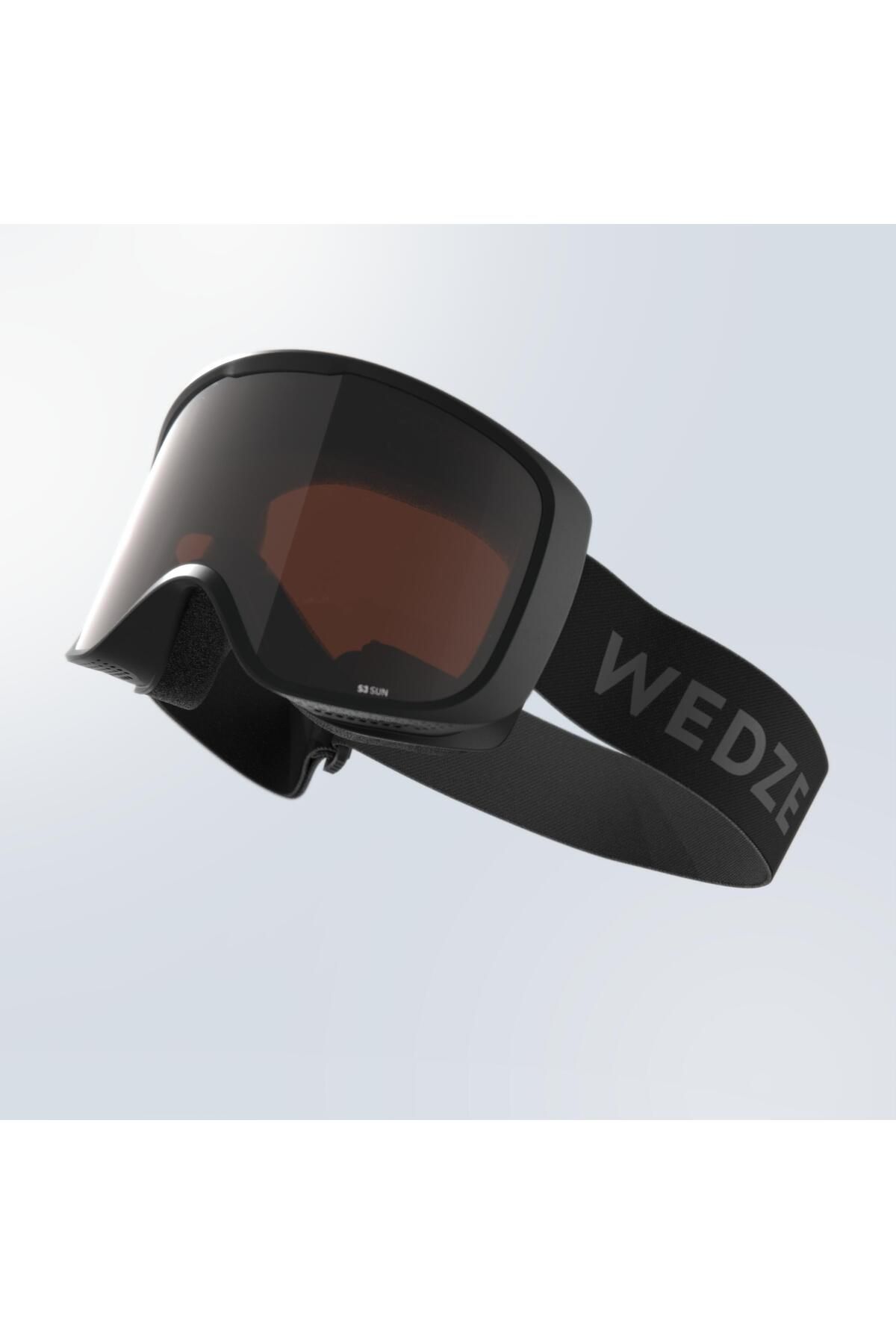 Decathlon ماسک اسکی / اسنوبرد Wedze - سیاه بزرگسال کودک G 100 S3