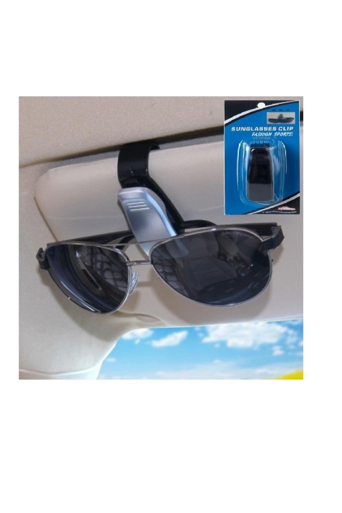 Temiz Pazar Araba Gözlük Tutacağı Klips Ambalajlı