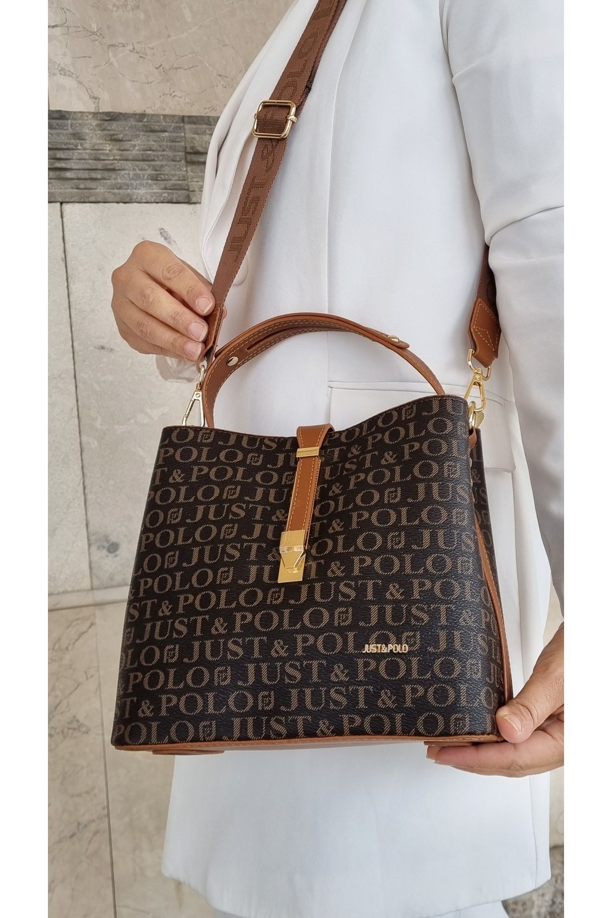 Just Polo justpolo women s 5 compartment hand and shoulder bag Trendyol
