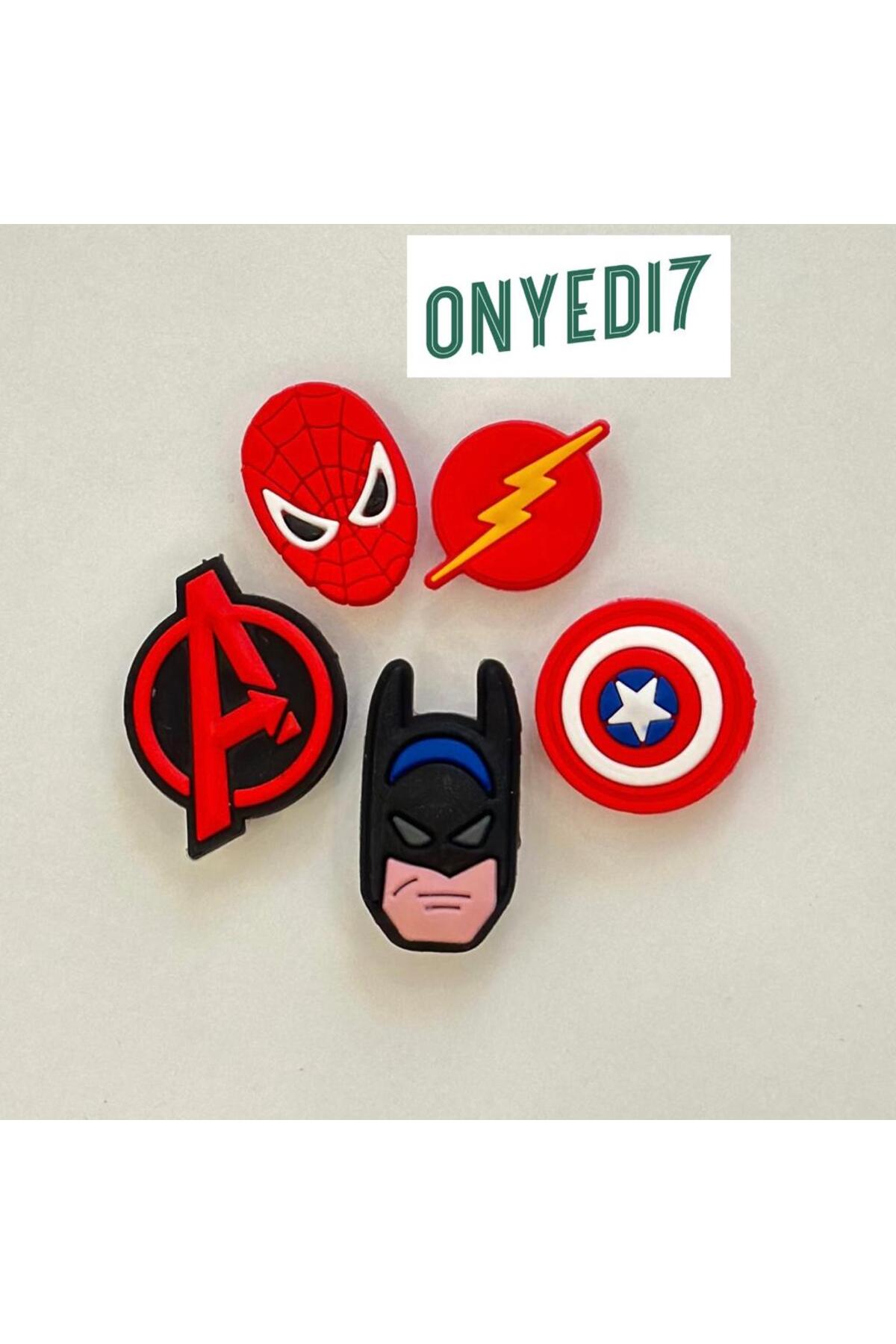 Crocs Terlik Süsü Jibbitz Süper Kahraman Seti 2 (FLASH SPİDERMAN