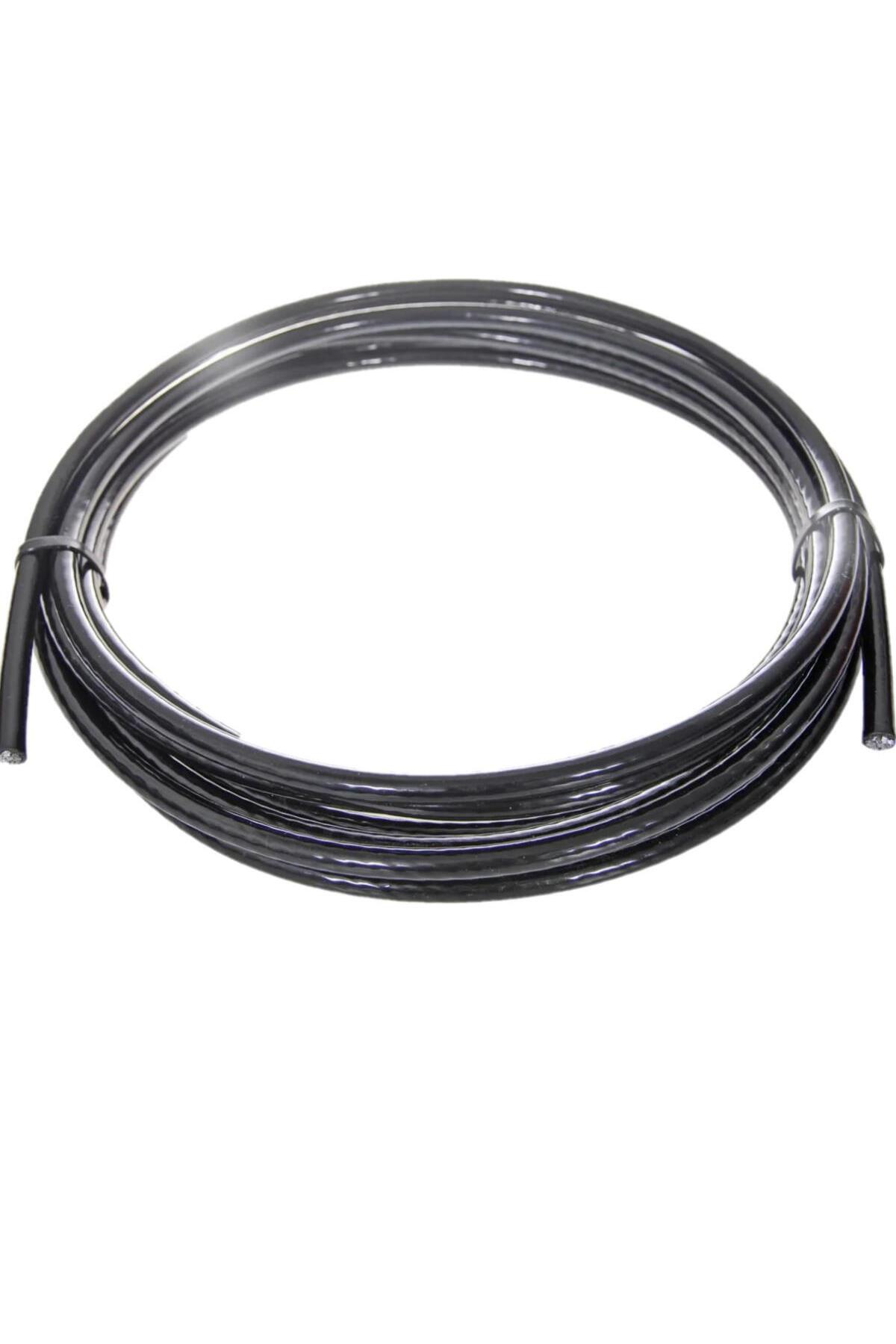 Genel Markalar İzoleli Çelik Halat Siyah 6 mm 50 m Spor ve Tırmanış İçin Güçlü ve Dayanıklı