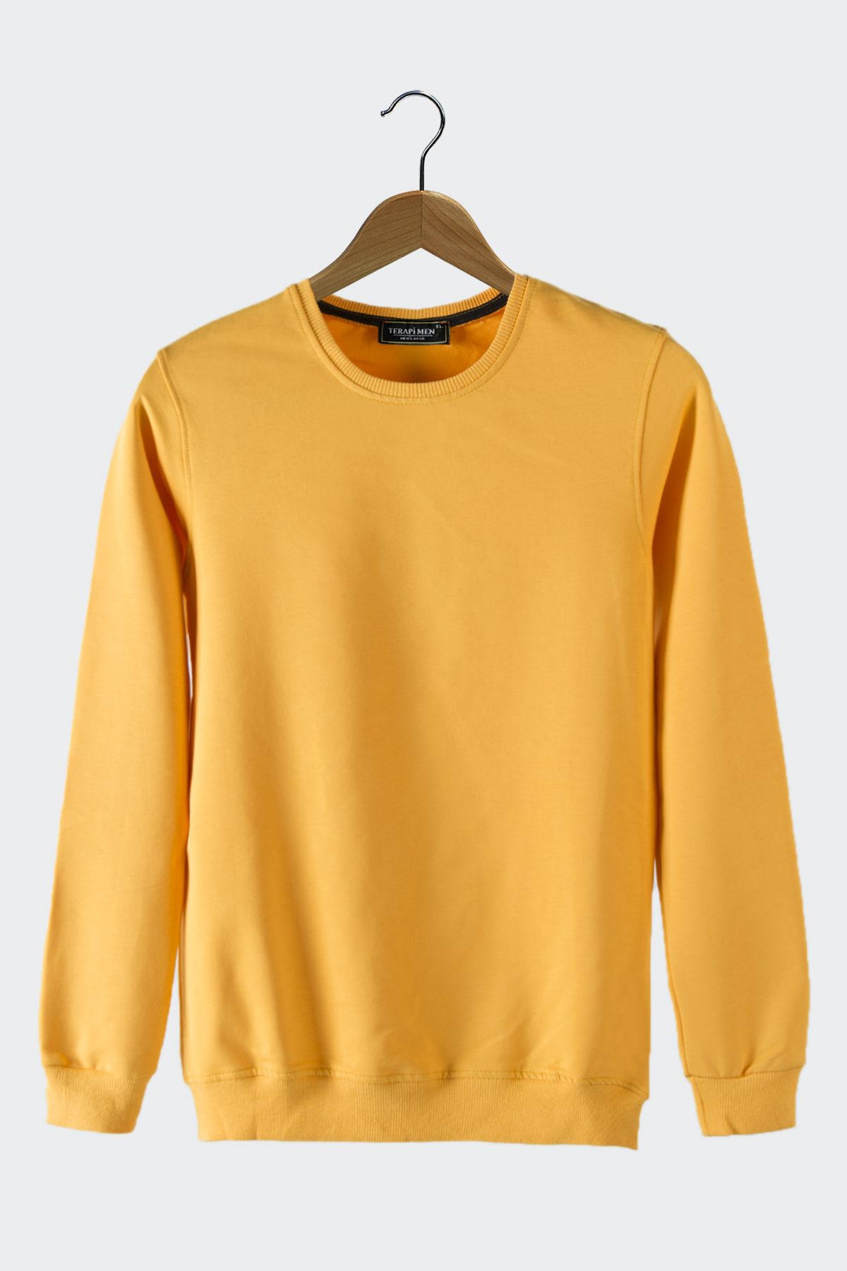 Yellow plain sweatshirt on sale