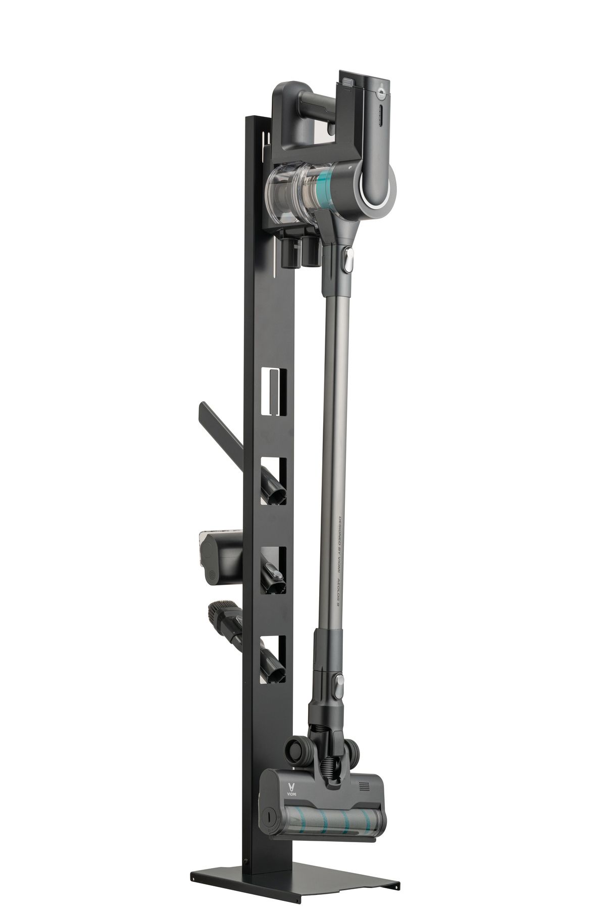 STARK-Anthracite Colored Vacuum Cleaner Stand Compatible with Dreame 1c, V8, V9, V9b, V9p, V10 Models - Square Base 2