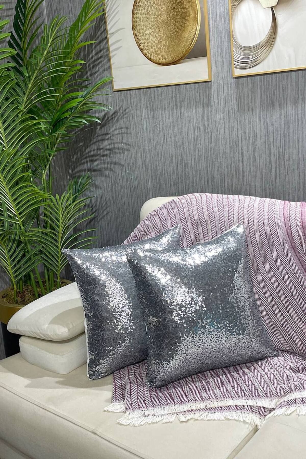 Dark gray decorative pillows discount