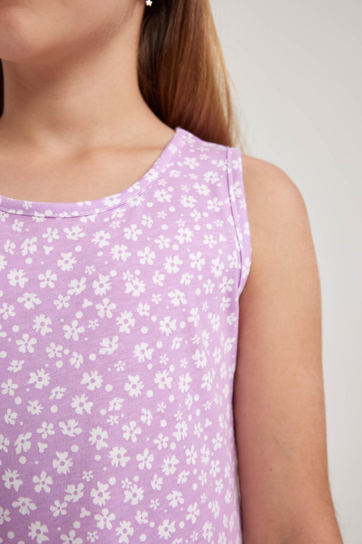 لباس مجلسی دخترانه بنفش دفکتوDefacto | B0673A823SM اورجینال - تصویر 6