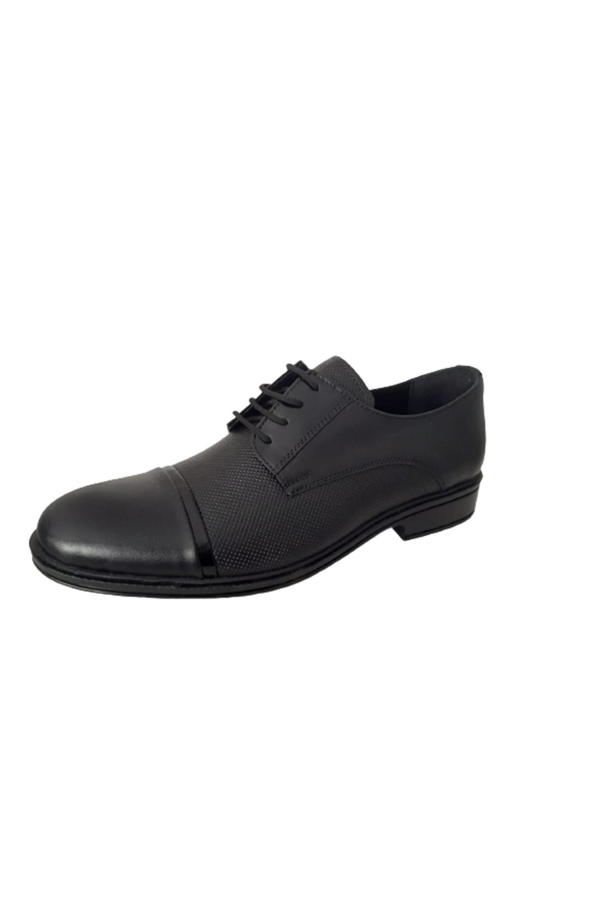 Golden-Pantofi din piele naturală cu șireturi, negri, eleganti, clasici 2