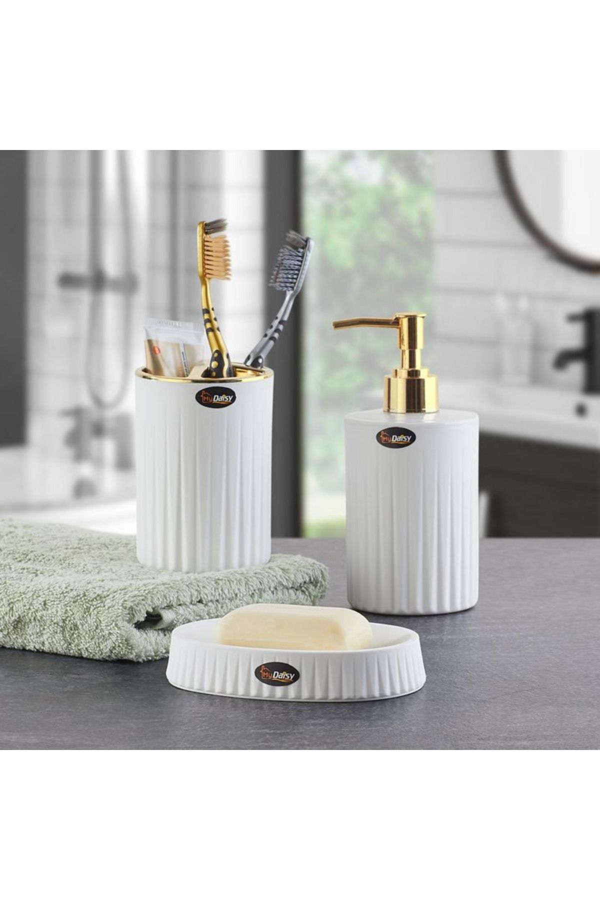 Round dish 2025 brush holder