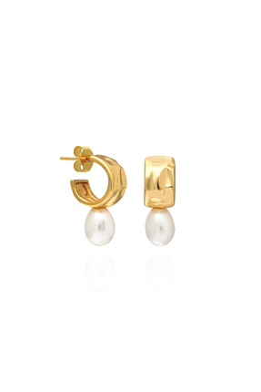MLINI JEWELLERY BOLT PEARL EARRING