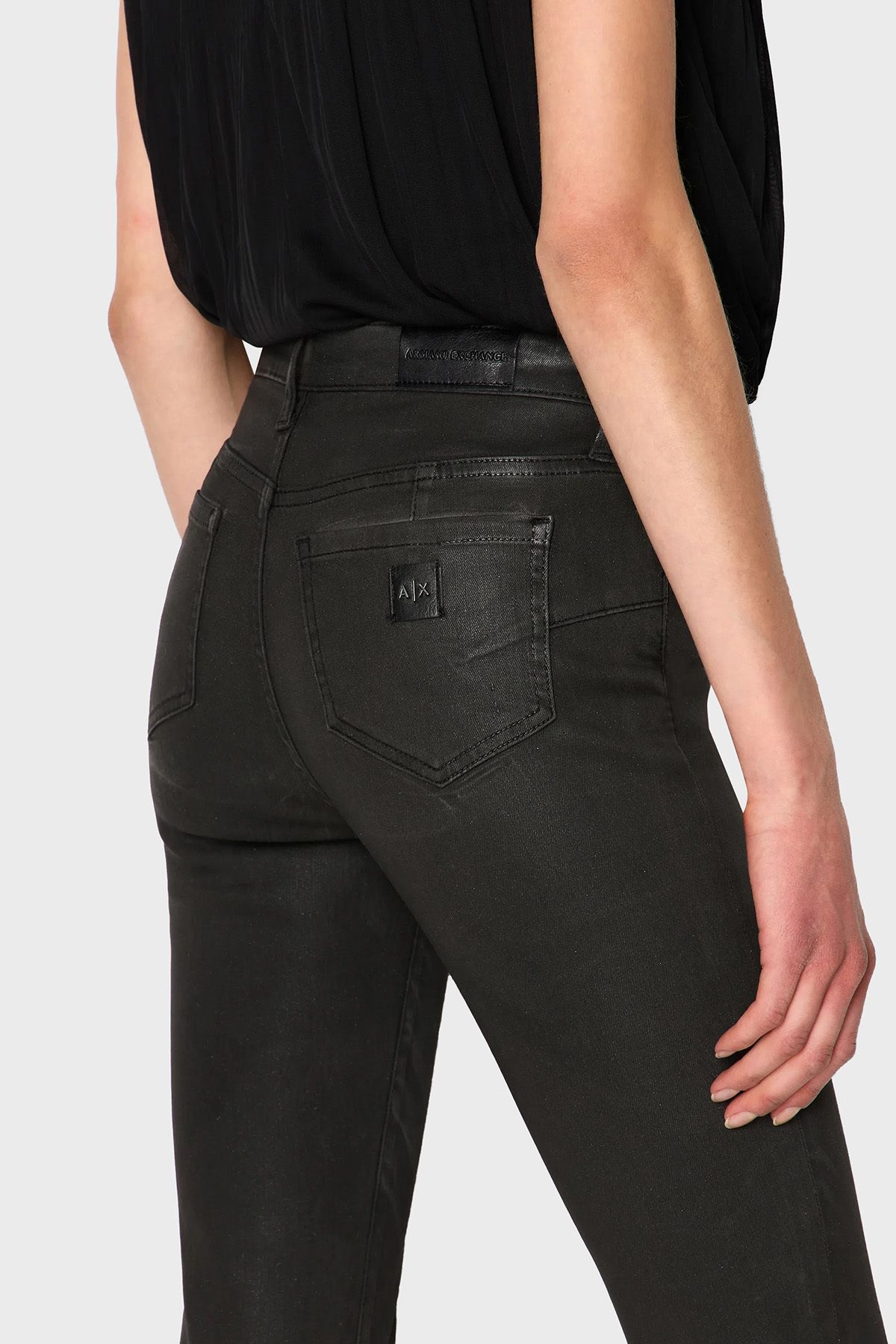 Armani high waisted skinny jeans store