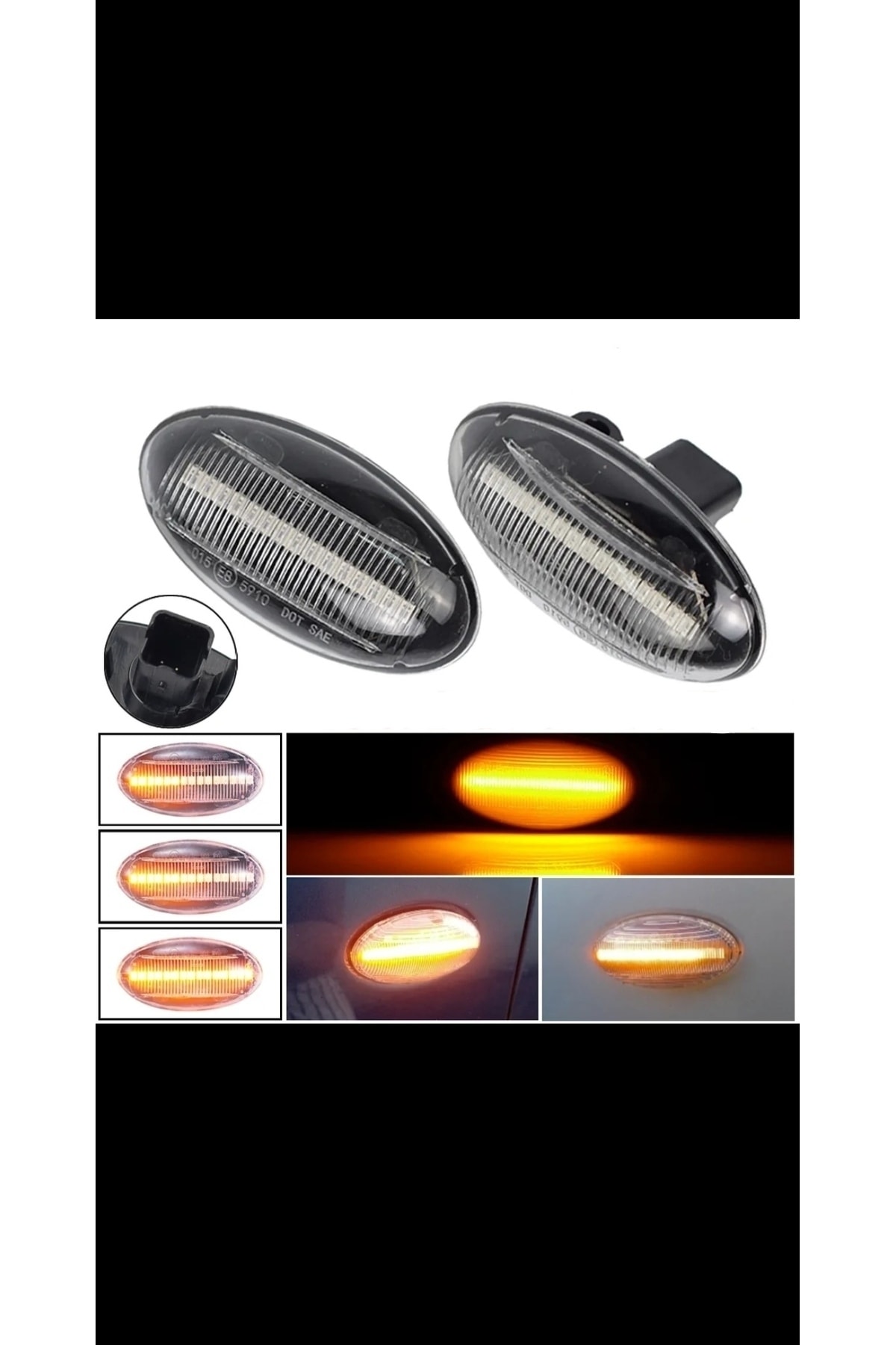 Peugeot 206 KAYAR LED ÇAMURLUK SİNYALİ