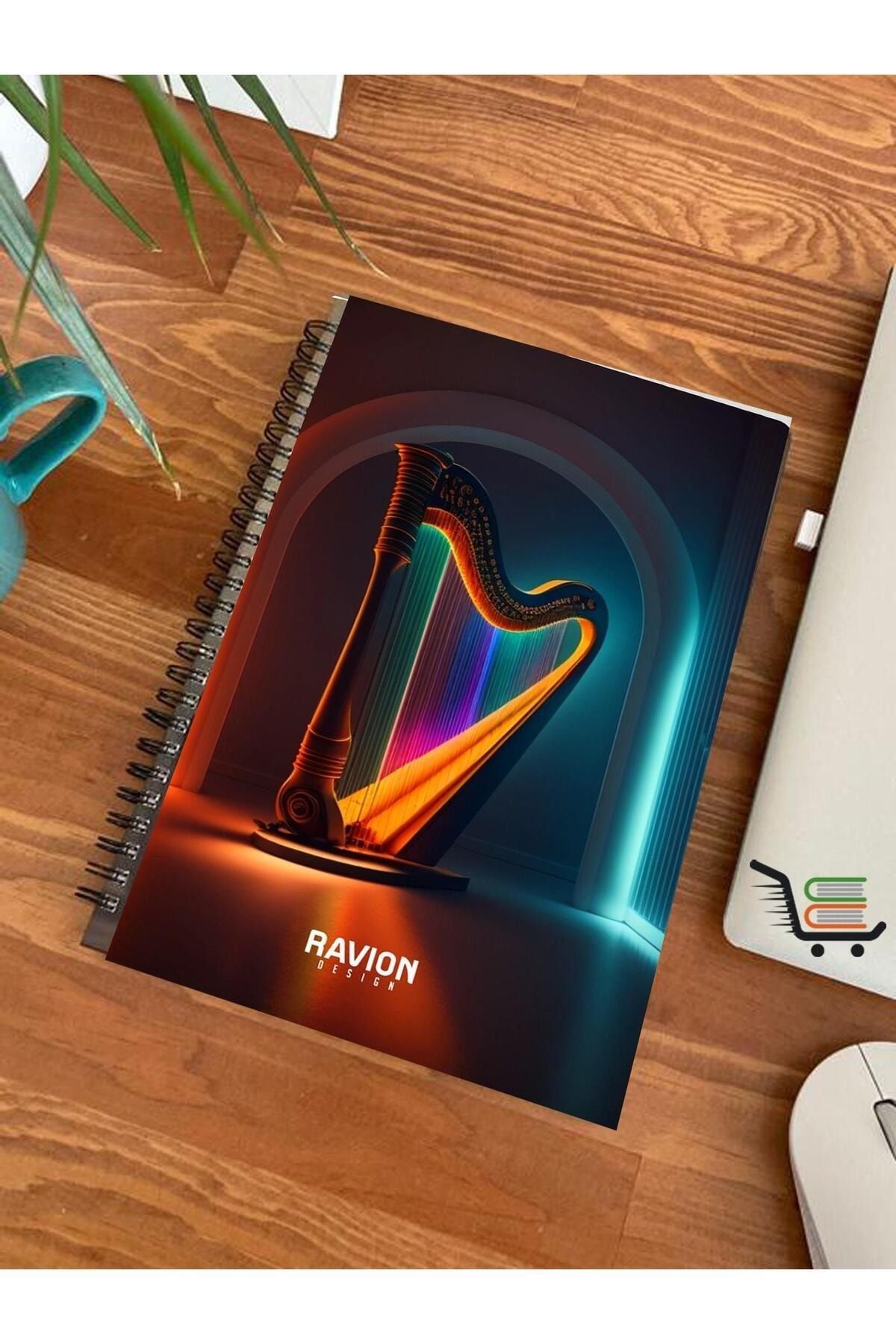 RAVİON-Concept Notebook Special Design Set of 4 (2 Squared-2 Lined) HzlKtpAL16 4