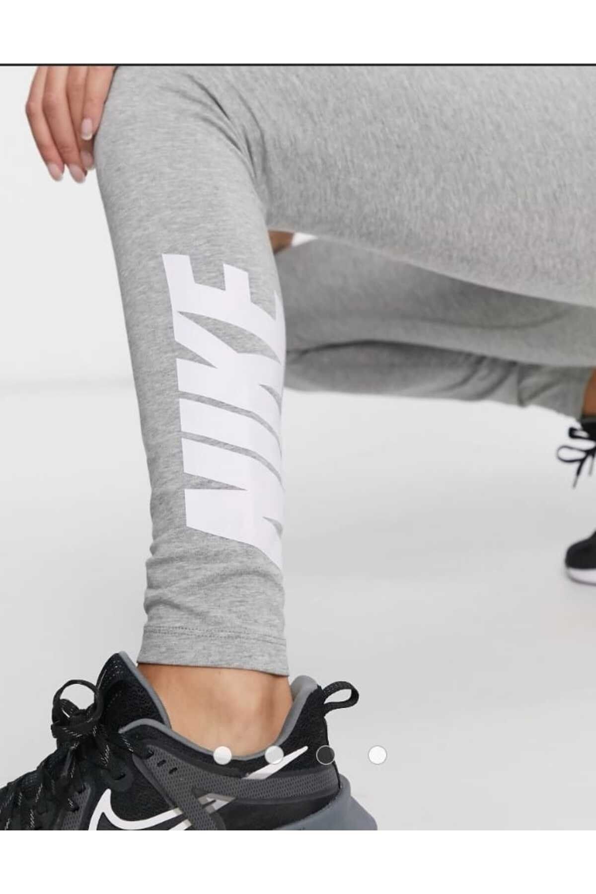 Nike Leggings High Rise High Waisted Cotton Polyester Thin Black