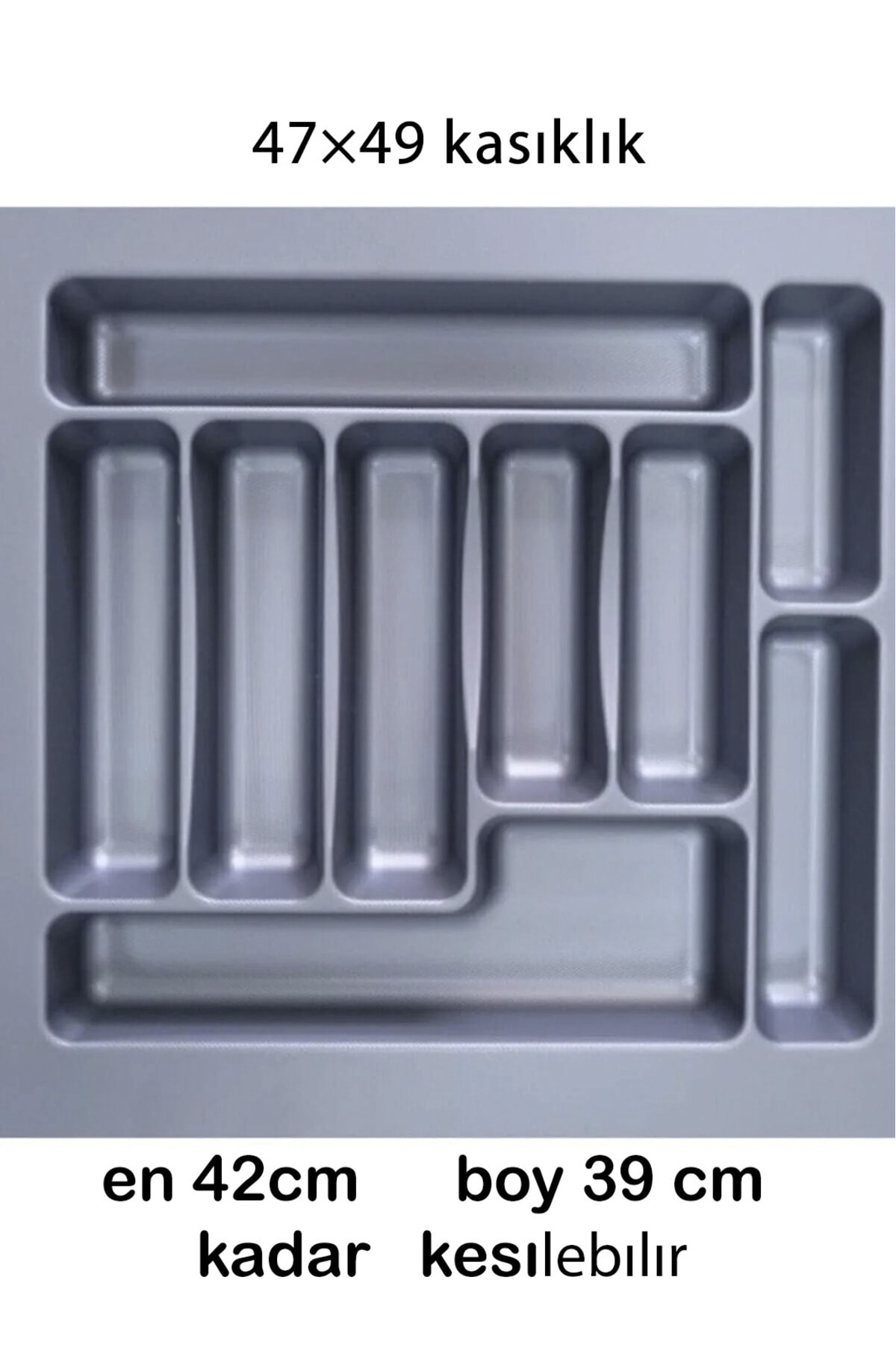 47/49 Cm Inner Drawer Groin Grey Cuts to 42/39 Cm