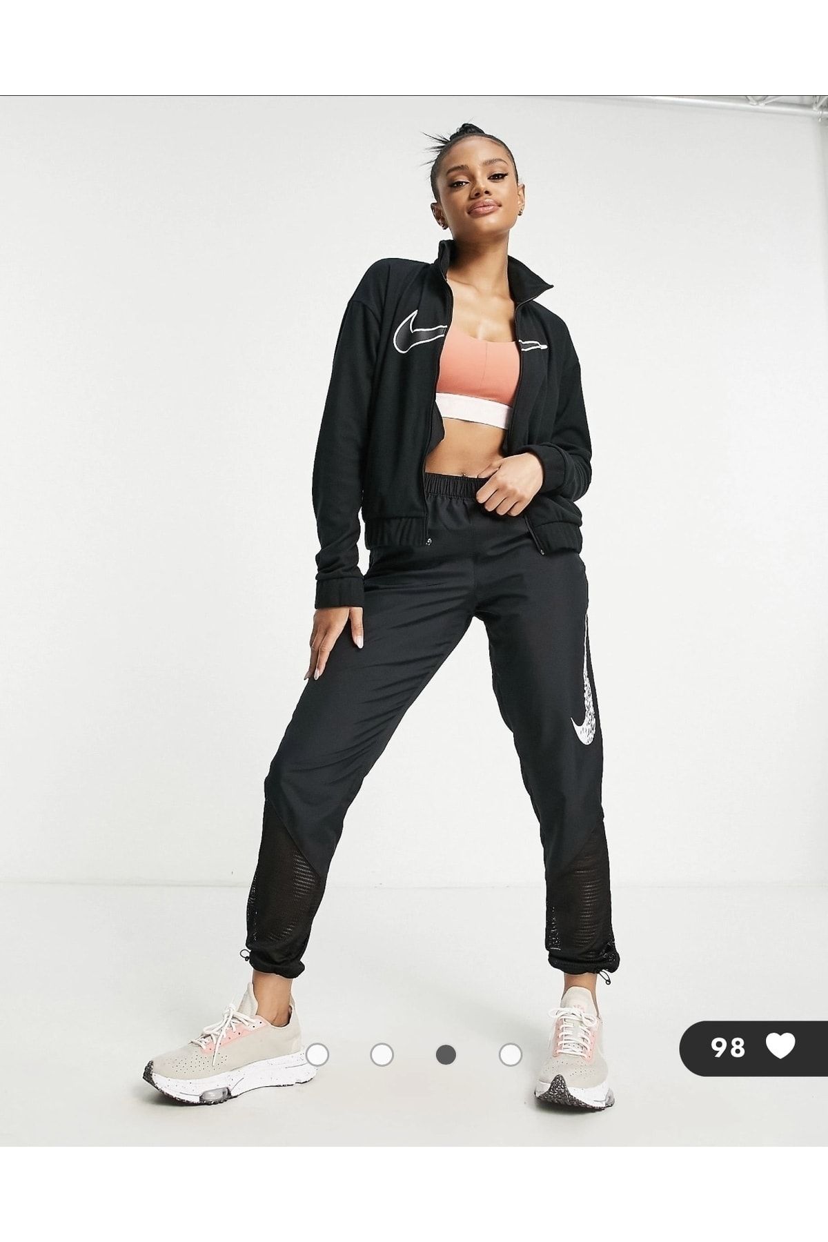Nike Dri Fit Swoosh Graphic Running Full Zip Women s Jacket Trendyol
