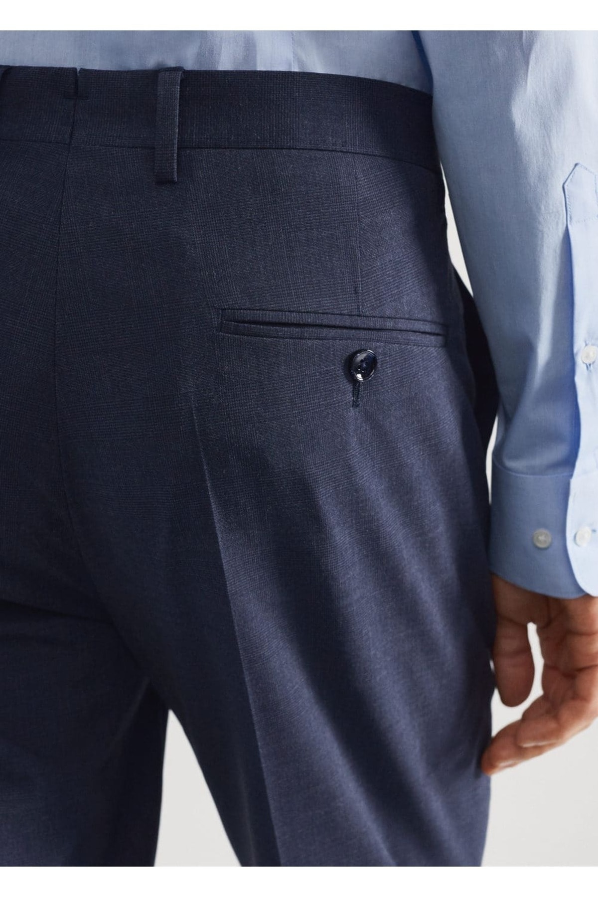 شلوار مردانه آبی منگوMANGO Man | 47010654 اورجینال - تصویر 6