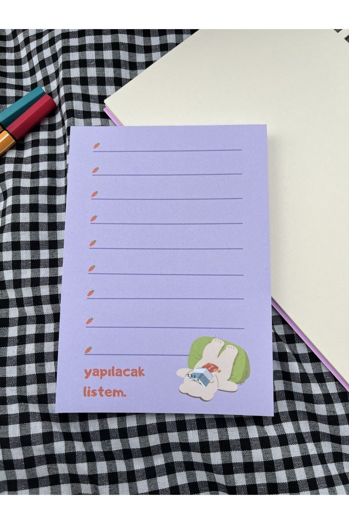 Sumicorn Design-Cute Kawaii Memo Pad, Notepad, To Do List, Memopad, Planner, A6 (10,5x14,8 cm), 100 pcs 2