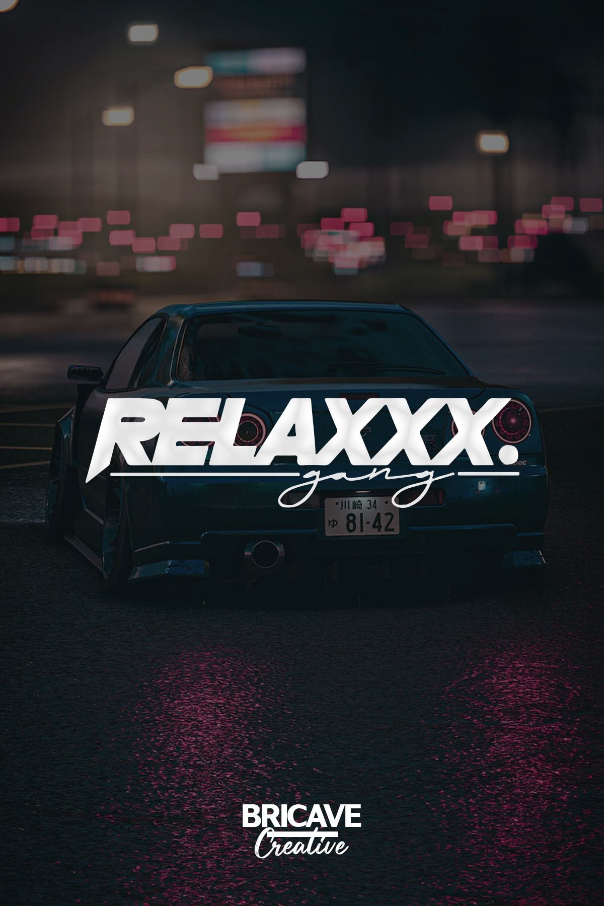 Bricave Relax Gang Lettering JDM Car-Motorcycle Windshield Label Sticker  28x7cm - Trendyol