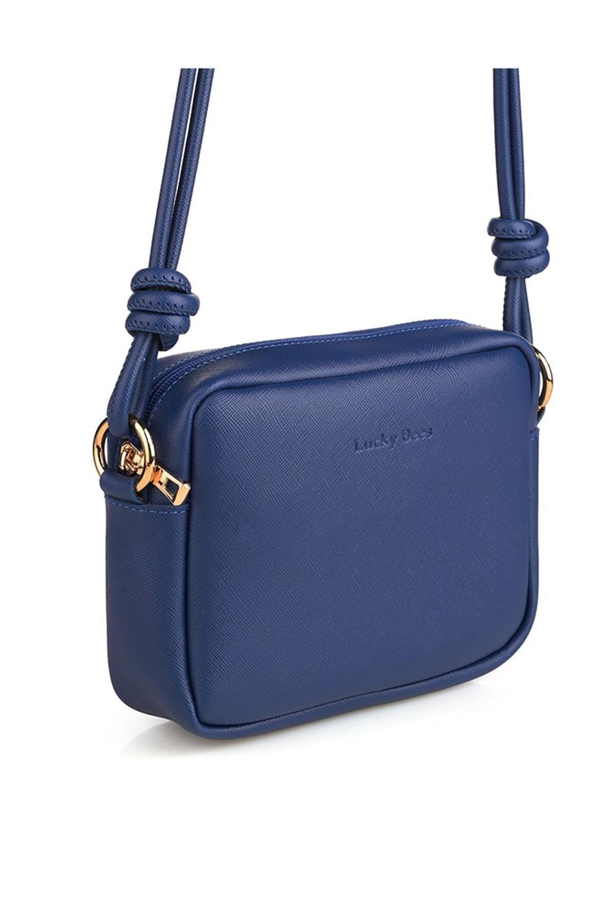 Lucky Bees Çapraz Askılı Fermuarlı Kadın Mini Omuz Çantası