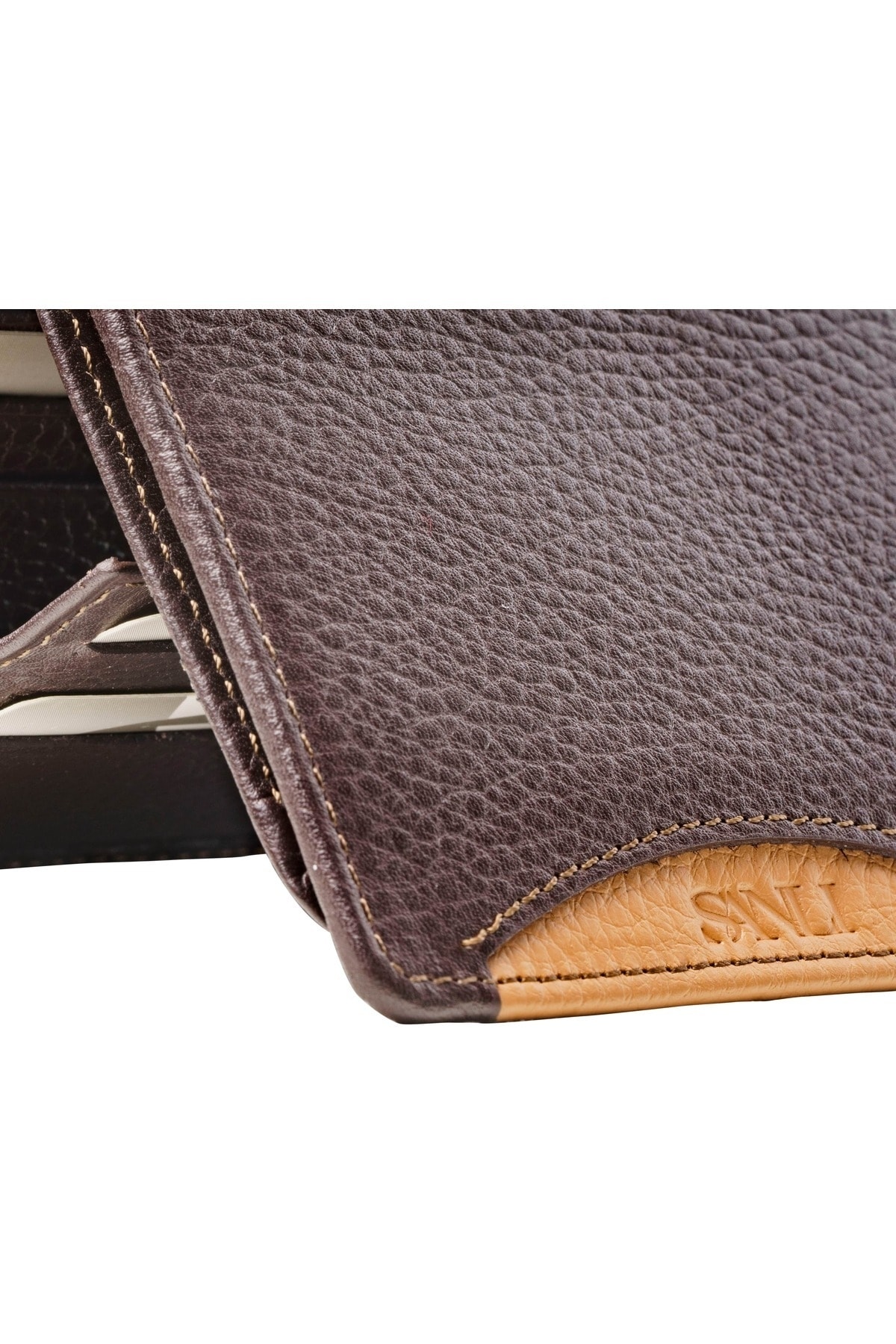 کیف پول مردانه قهوه ای ŞANLI Online | 1795 اورجینال - تصویر 4
