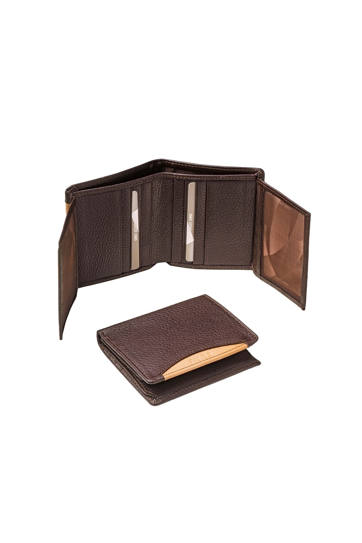 کیف پول مردانه قهوه ای ŞANLI Online | 1795 اورجینال - تصویر 7