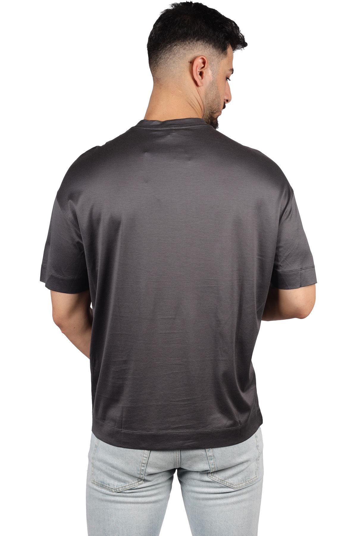 Emporio Armani T Shirt Gray Trendyol