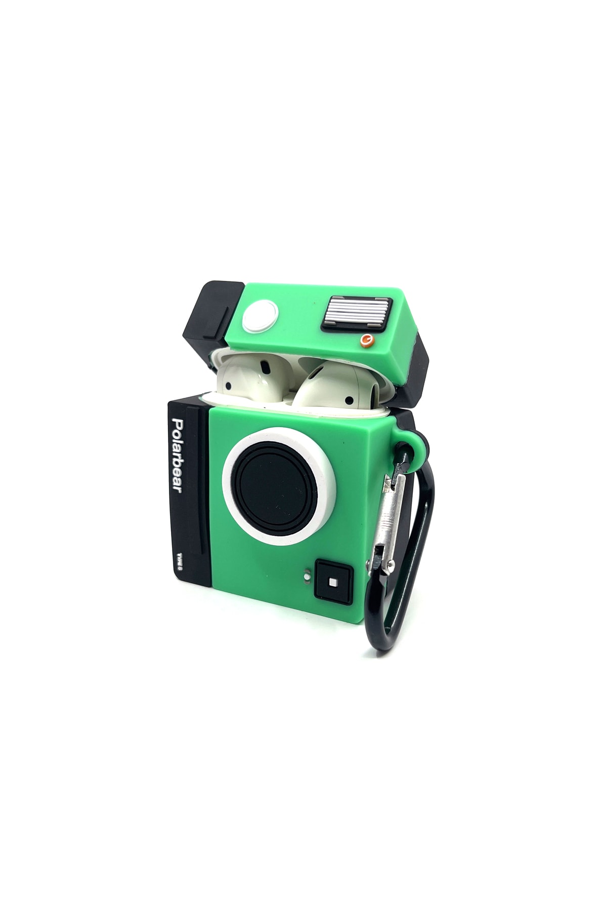 Kamera Mint Yeşili Polarbear Tasarımlı Hediye Kılıf 8