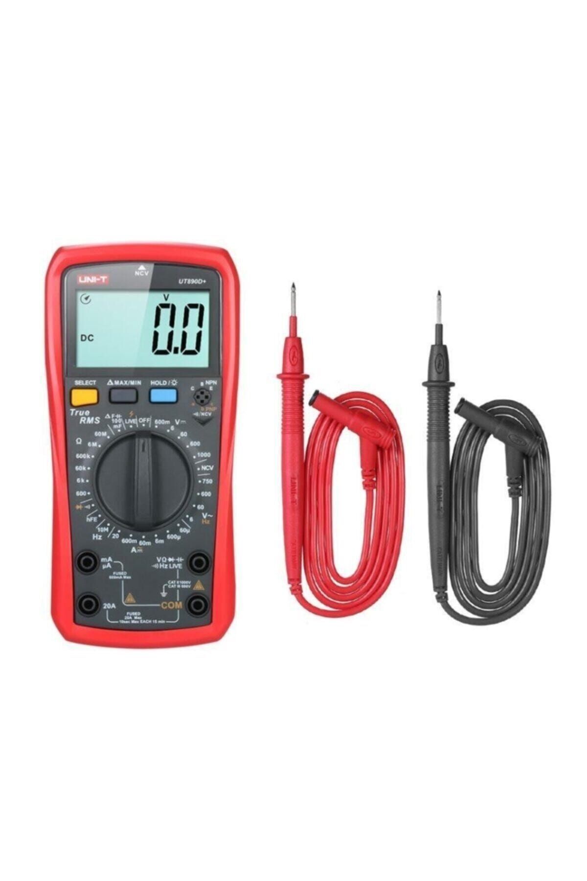 Unit-مقياس رقمي متعدد صحيح Rms Dc 1000v Ac/dc 20a Ut890d+ 3