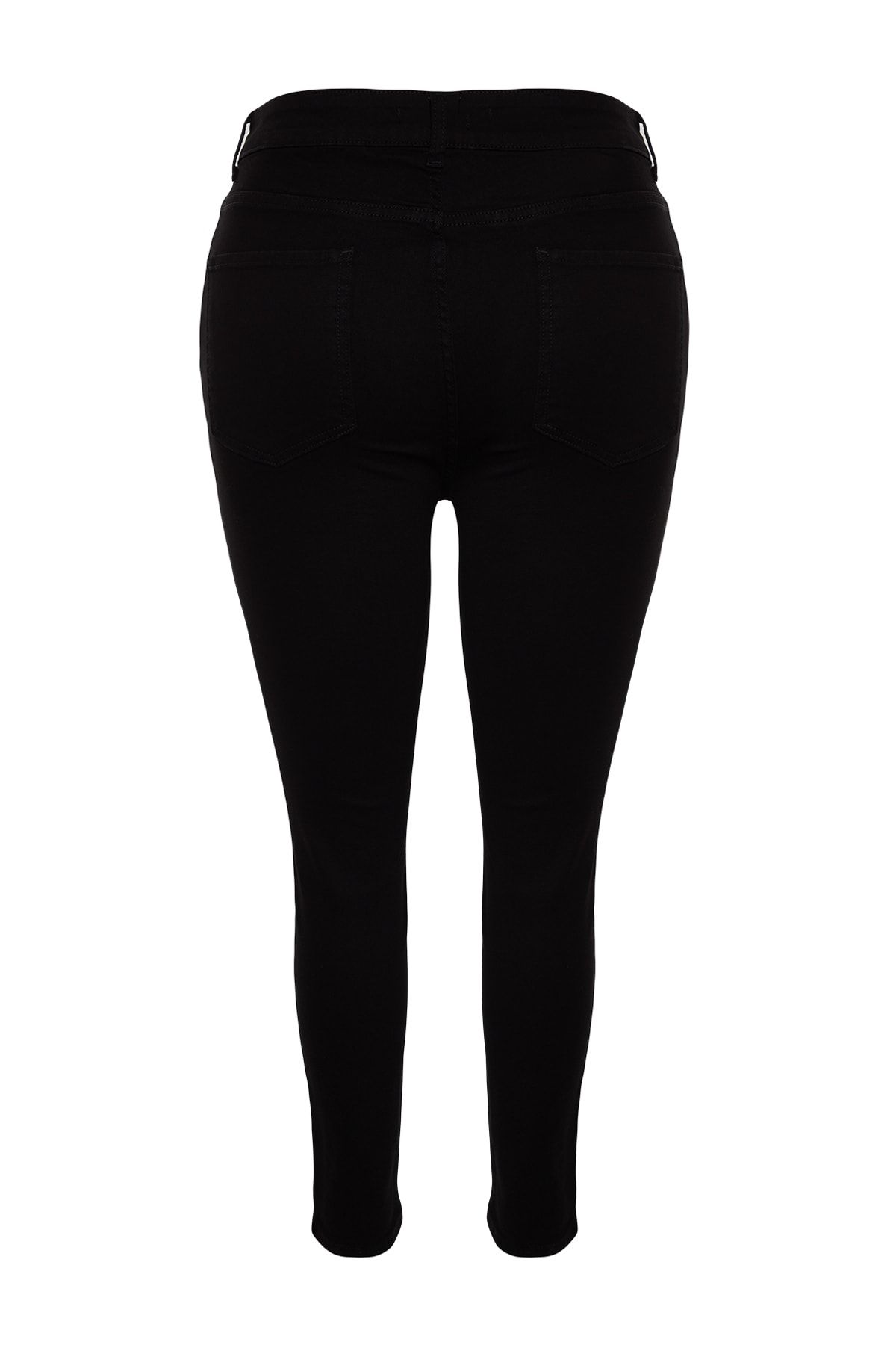 Trendyol Curve-Schwarze, dehnbare Skinny-Jeans mit hoher Taille TBSSS22JE0189 8