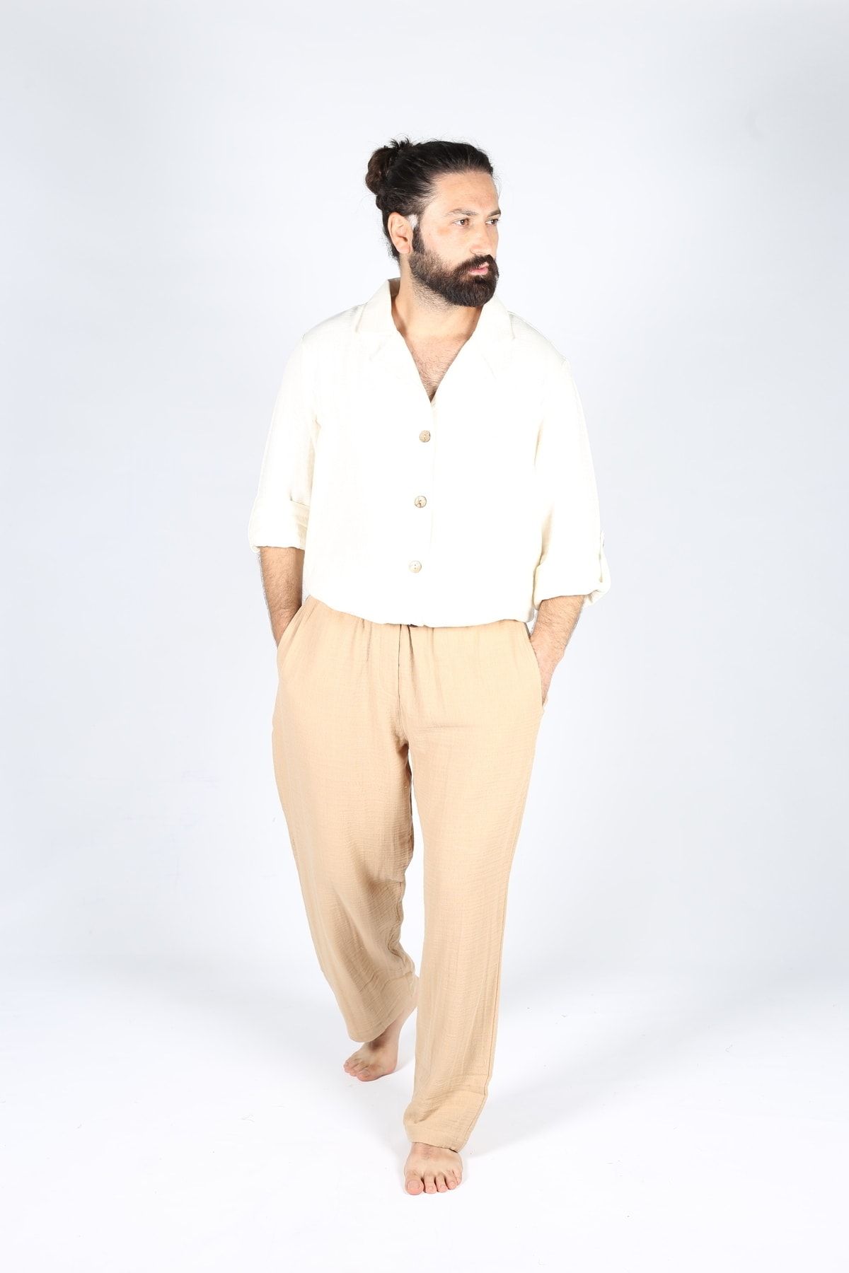 LUCKKA Heritage 100 Cotton Men s Muslin Trousers SKA G382
