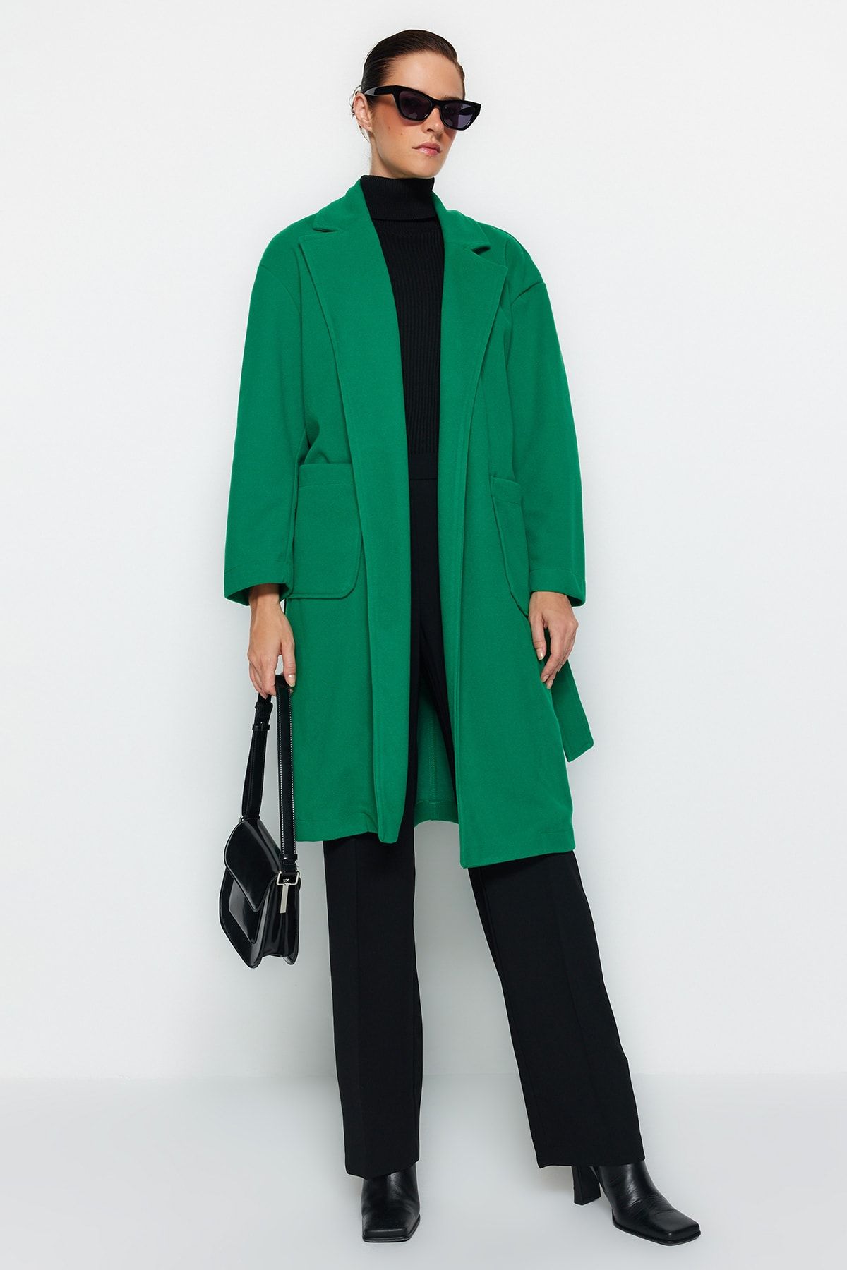 Zara best sale coat green