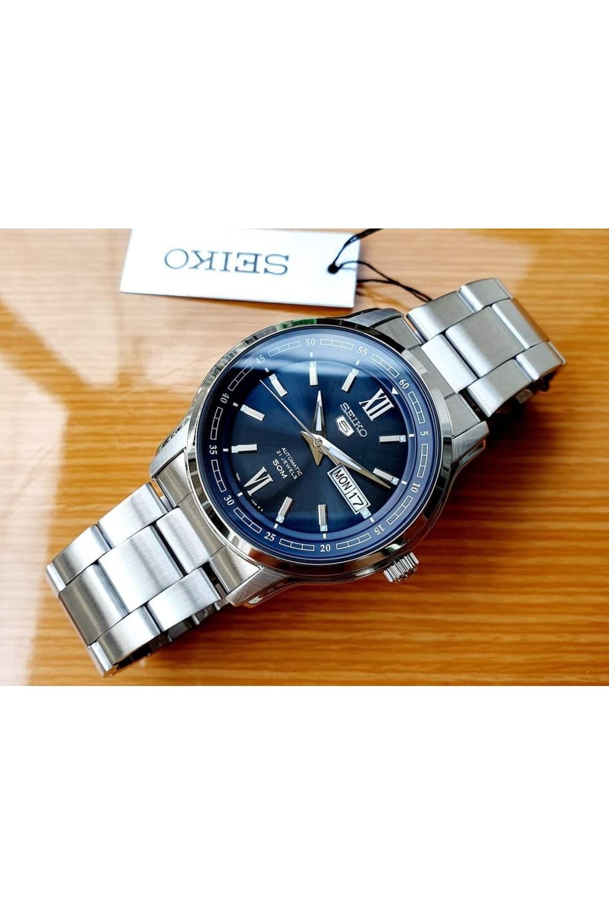 Seiko 5 Snkp17k1 Otomatik Erkek Kol Saati 43mm Kasa Cap Erkek Aksesuar