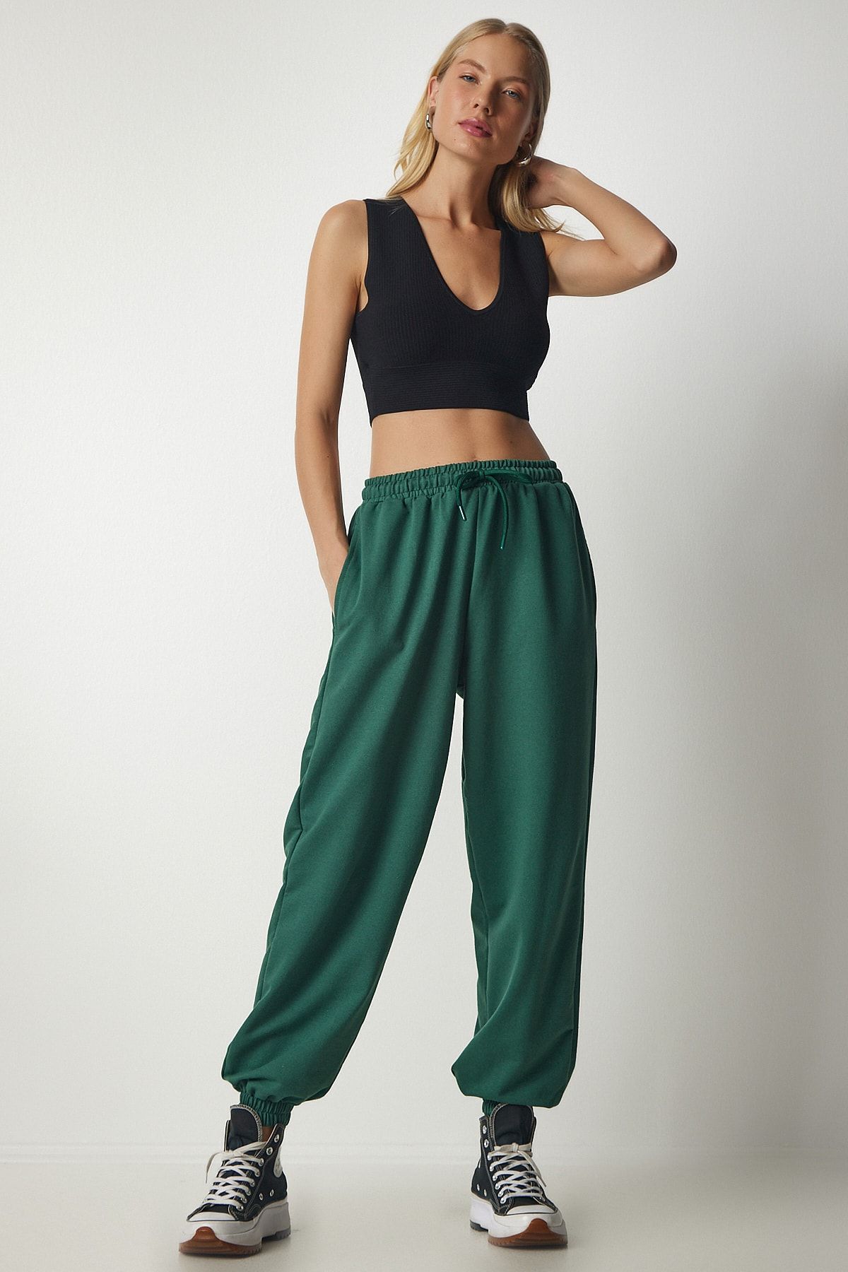 Happiness stanbul Sweatpants Green Joggers Trendyol