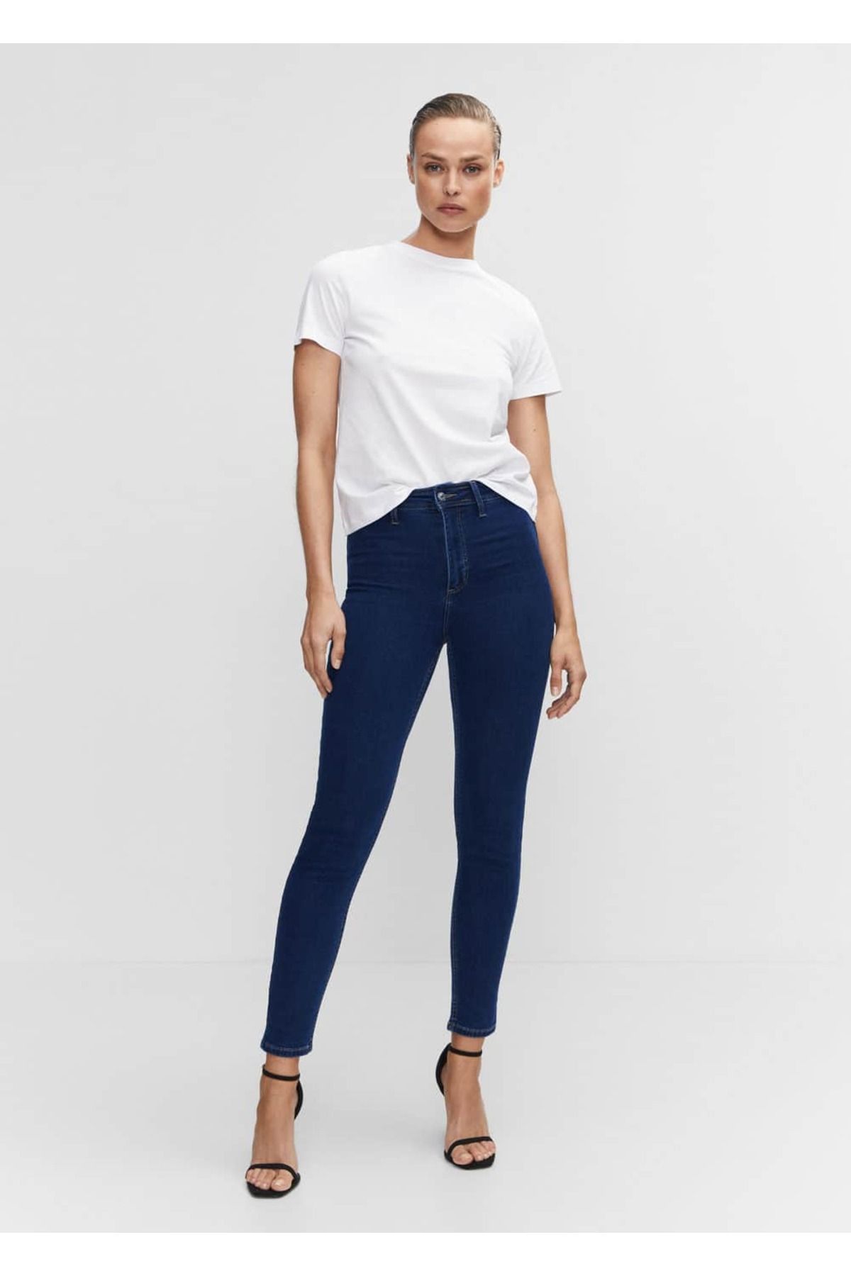 Yüksek Bel Pamuklu Jegging