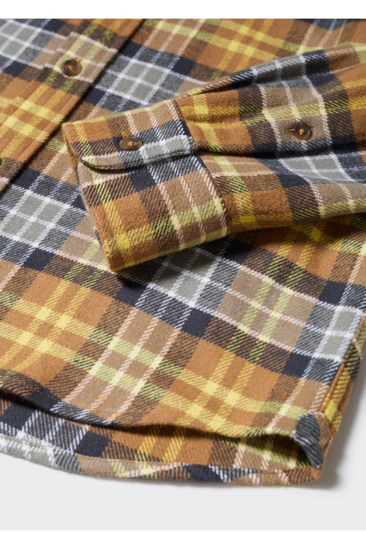 MANGO Man-Kostkovaná dřevorubecká košile 19