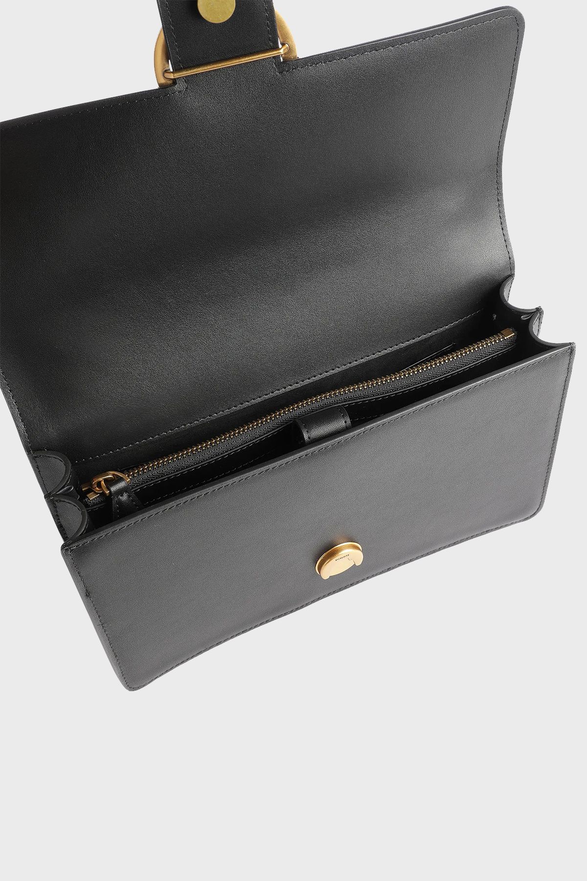 PİNKO-Pinko Genuine Leather Chain Shoulder Strap Bag BAG 100941 A0F1 Z99Q 5