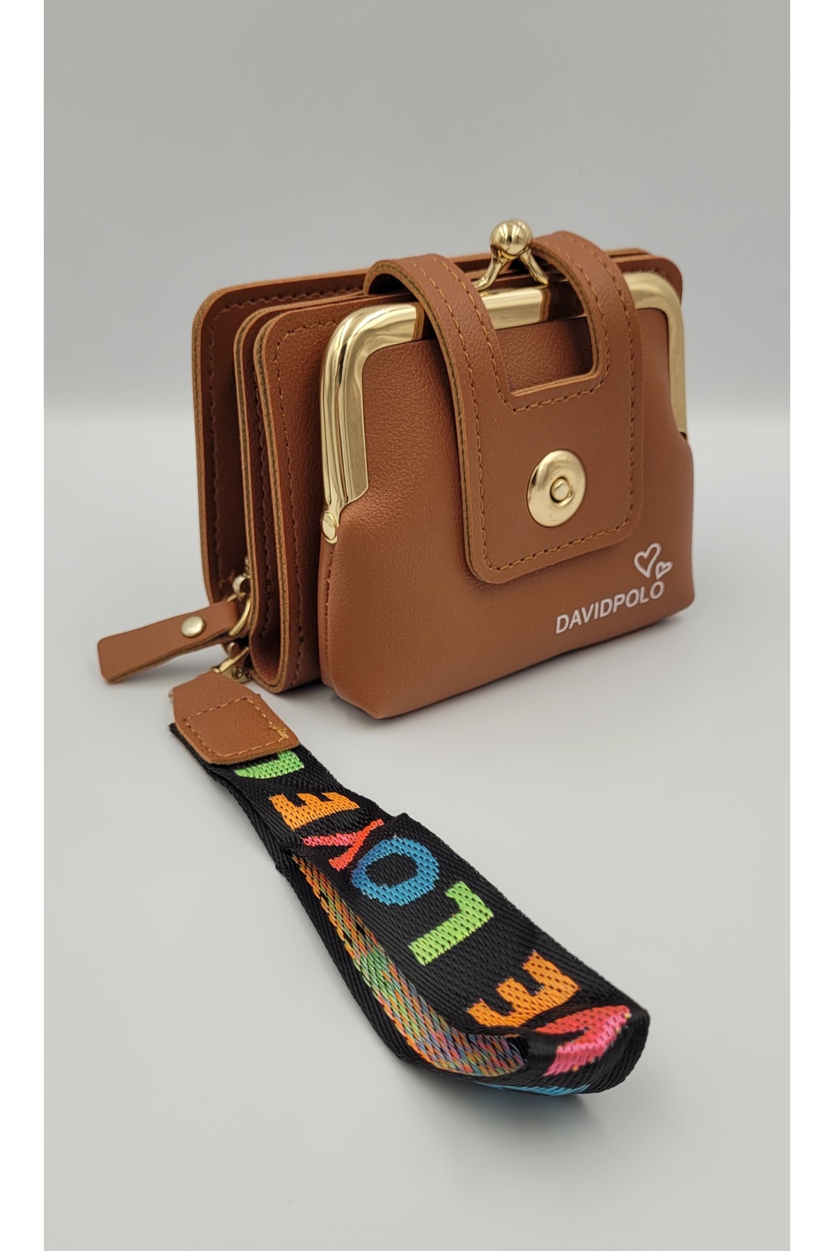 Kırase Women's Multi Compartment Chic Money Wallet with Imported Tan Pocket