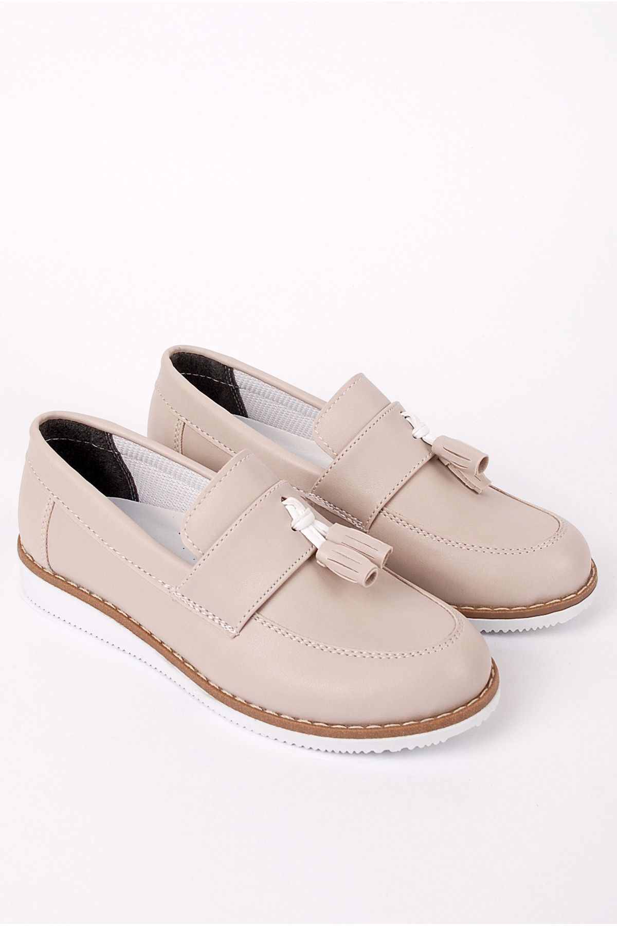 Boys cream shop loafers