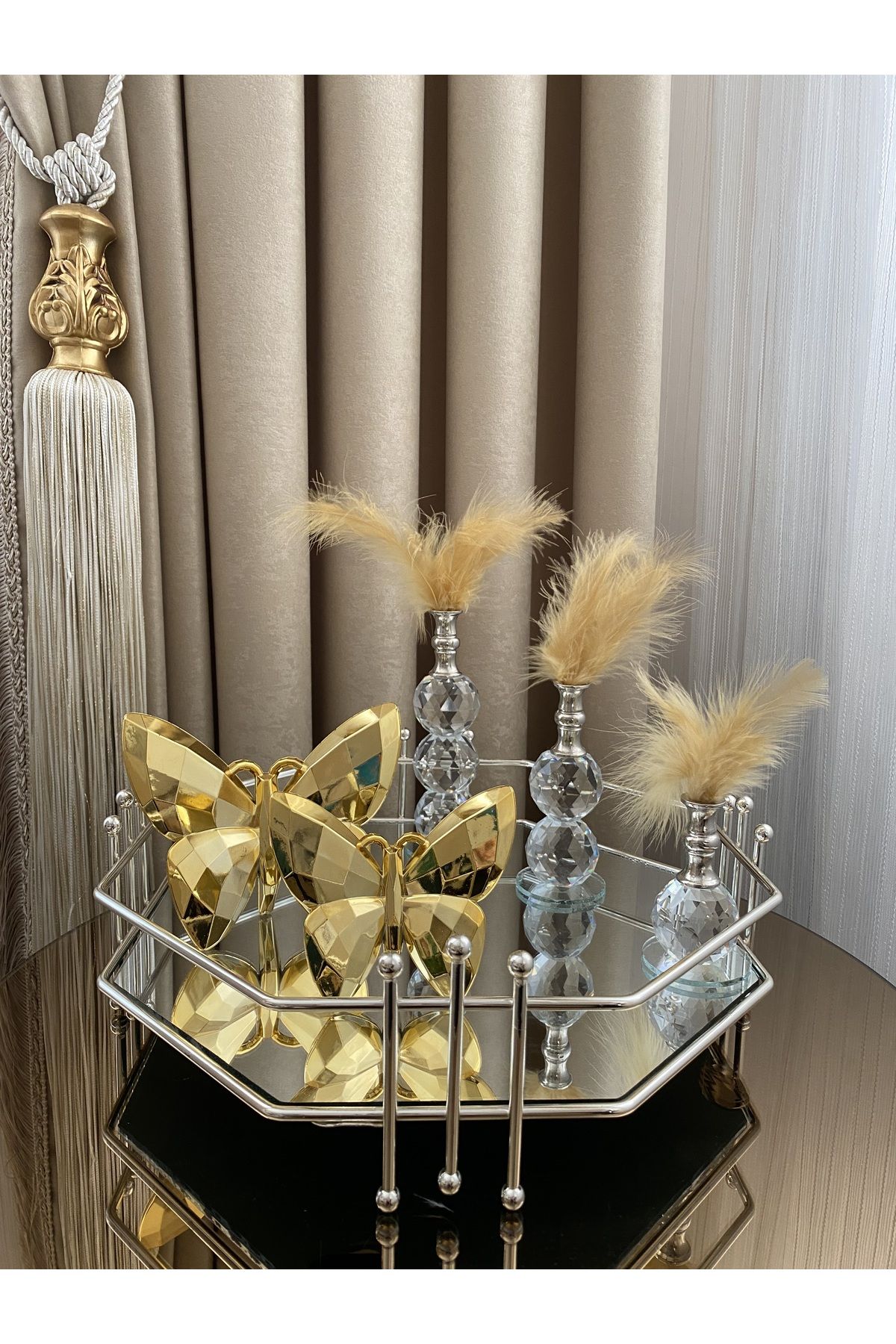 Gold decorative tray sale